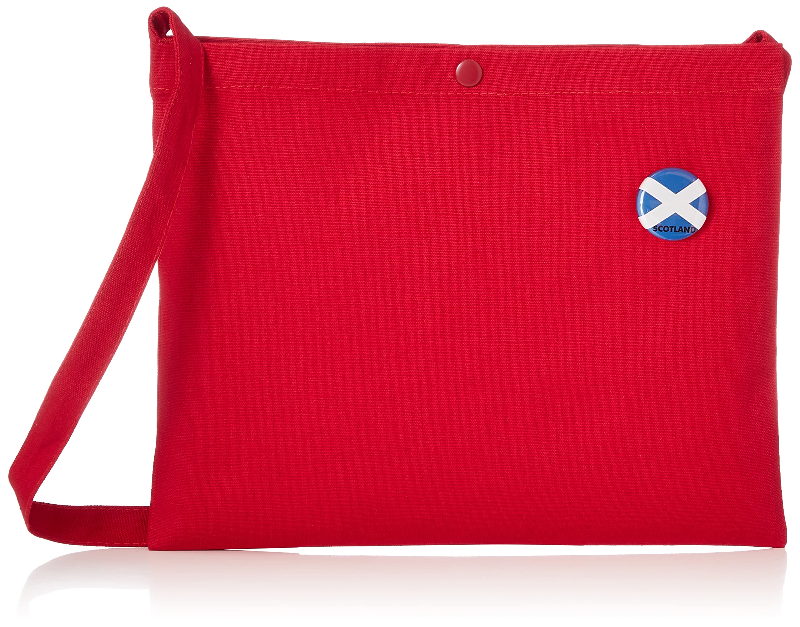 F-Style Sacoche Bag with Flag Can Badge - Stylish Crossbody Sling Bag for Travel, Work & Everyday Use