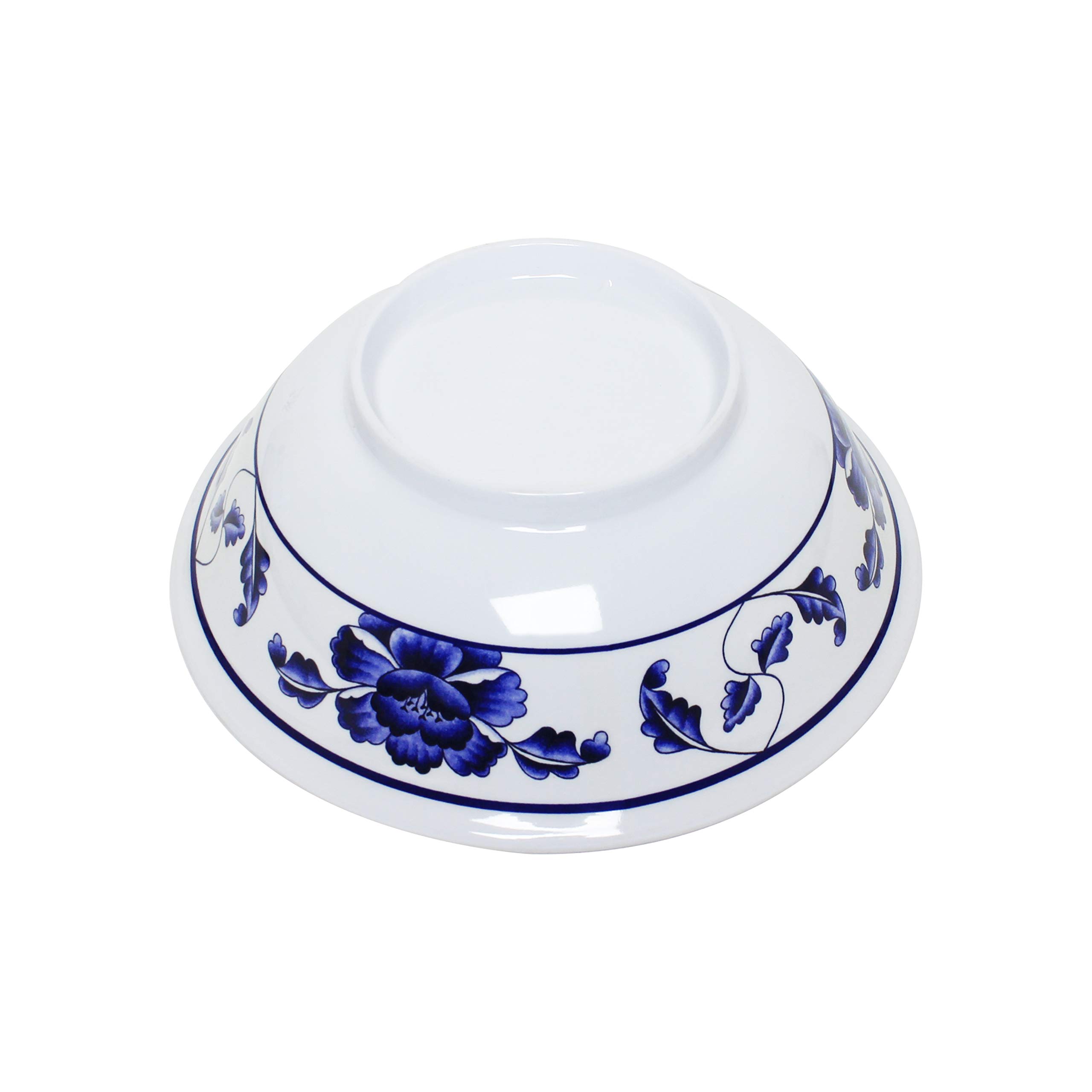 Thunder Group Lotus Melamine Dinnerware Set - 96 oz Rimless Bowl (11 Inch) - Durable & Lightweight - Pack of 12 - Perfect for Restaurants, Catering & Outdoor Dining
