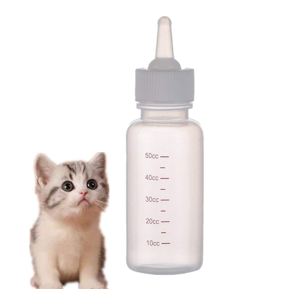 1x Puppy Nursing Bottle - 50ml Pet Milk Feeding Bottle for Dogs & Cats - Comfortable Nipple for Newborn Puppy Care - Eco-Friendly & Safe - Perfect for Newborn Pet Feeding & Weaning