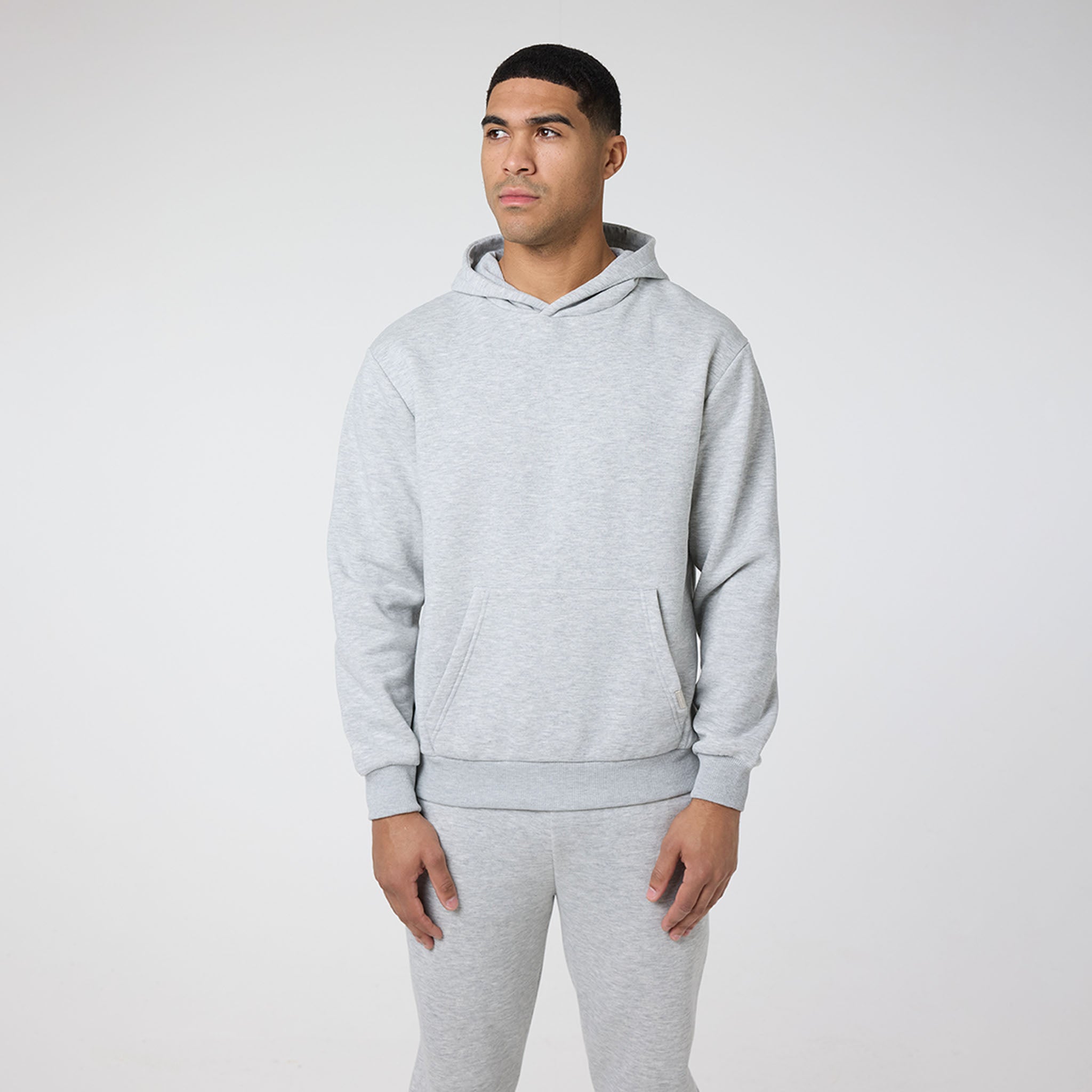 Relaxed Fit Tracksuit Set for Men & Women | Soft Grey Marl Jogging Suit - Perfect for Gym, Lounge & Casual Outfits