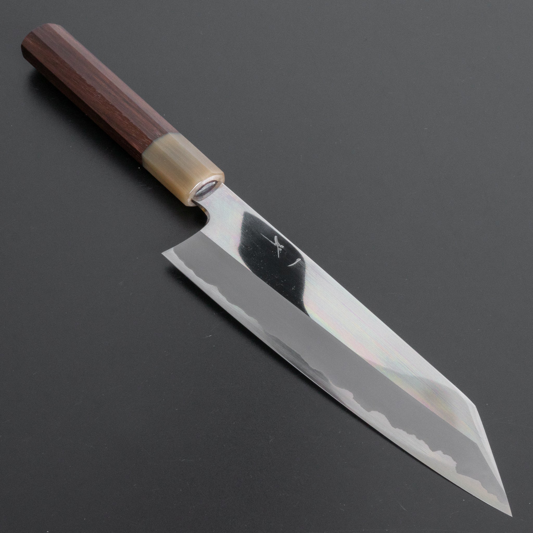 Hitohira Togashi White #1 Stainless Clad Kiritsuke Gyuto 210mm Chef Knife - Mirror Polished Blade with Taihei Rosewood Handle - Perfect for Sushi, Sashimi & Japanese Cuisine Preparation