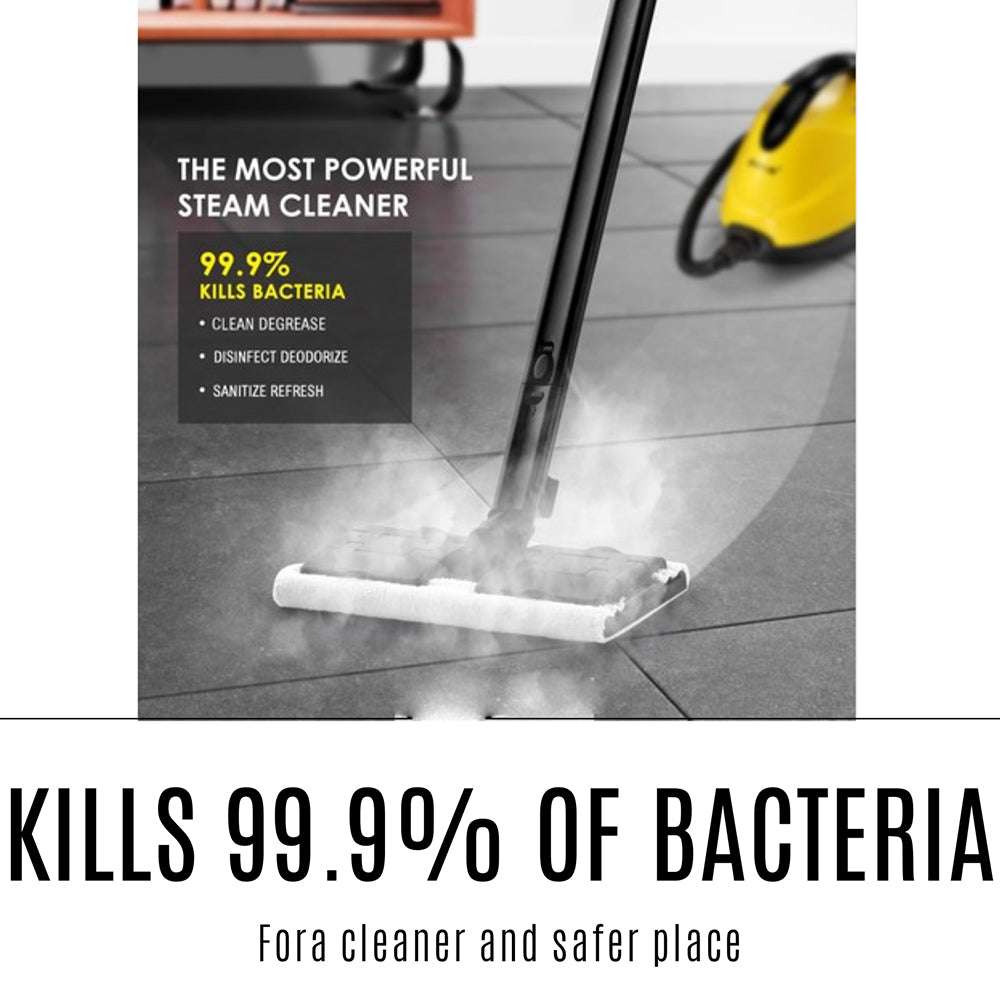18-in-1 Multi-Purpose Steam Cleaner & Mop - High Pressure Steamer for Floors, Kitchen, Windows - Sanitizes & Disinfects - Perfect for Deep Cleaning Homes, Offices, and Commercial Spaces