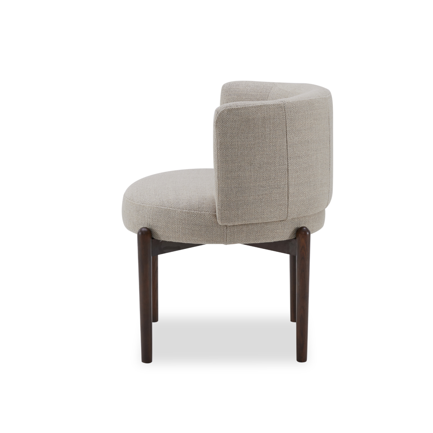 Bloor Dining Chair - Modern Link Ecru Upholstered Seat - Perfect for Kitchen, Dining Room & Home Office