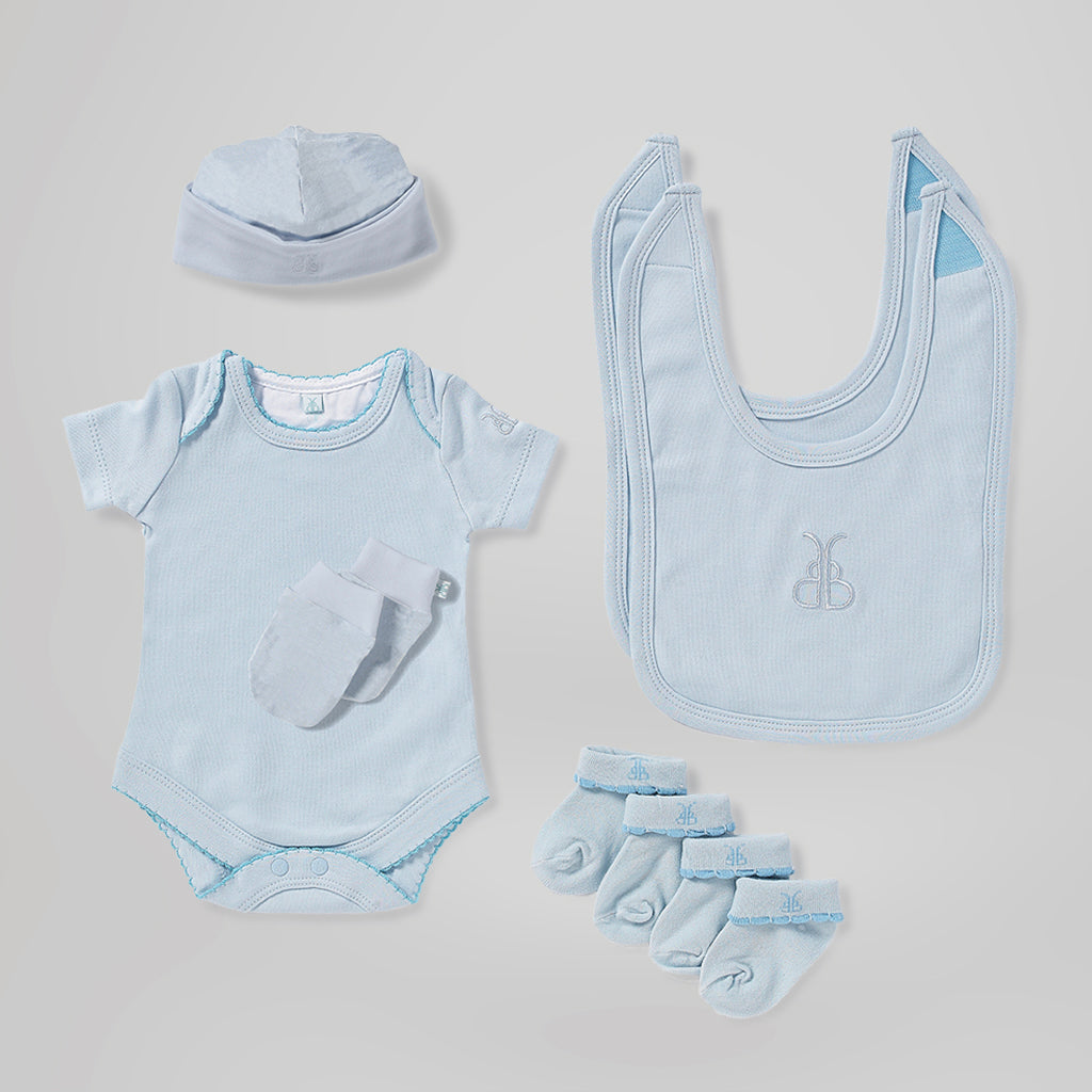 Hand-Tied Baby Clothes Bouquet - Blue | Newborn Gift Set | Perfect for Baby Showers, Christenings & Gender Reveals