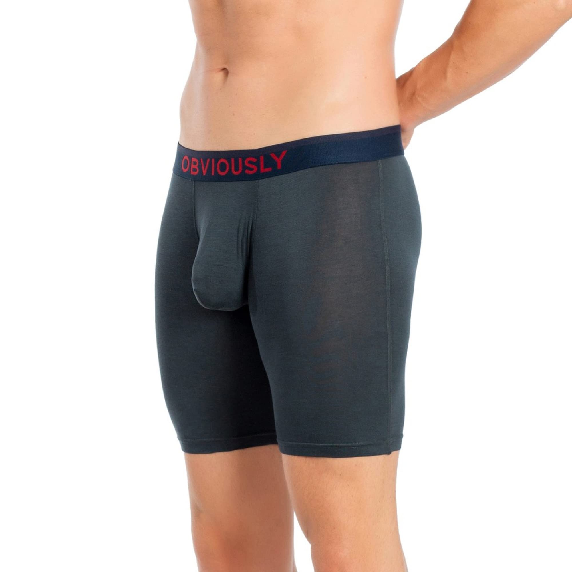 Obviously Freeman - 6 Inch Boxer Briefs for Men | Soft & Breathable Underwear | Perfect for Workout, Running & Everyday Comfort