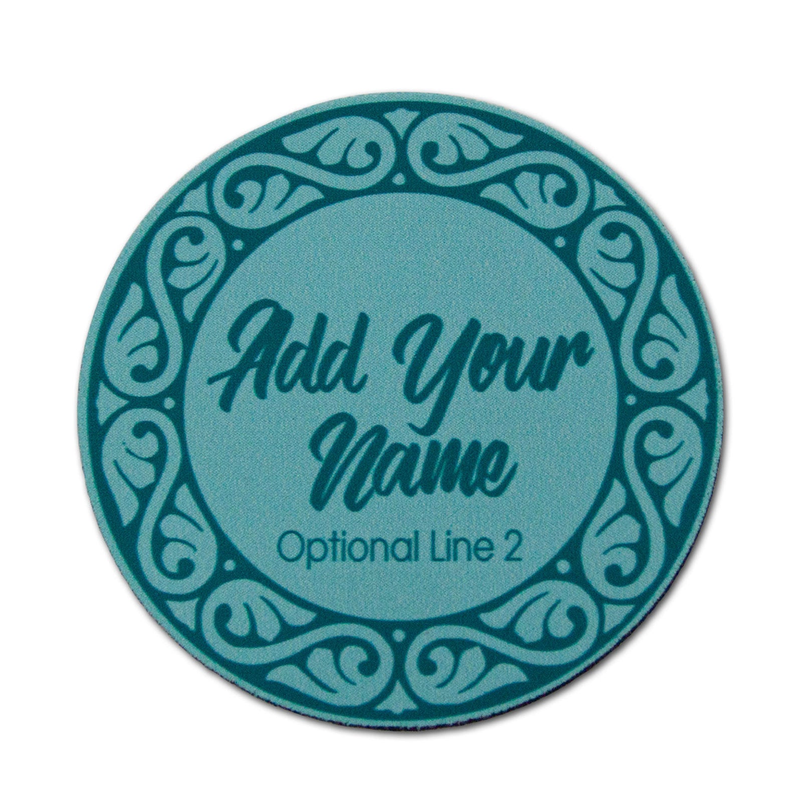 Personalized Beer Bucket Coaster with Decorative Border - Multiple Colors Available | Perfect for Home Bars, Parties & Outdoor Gatherings