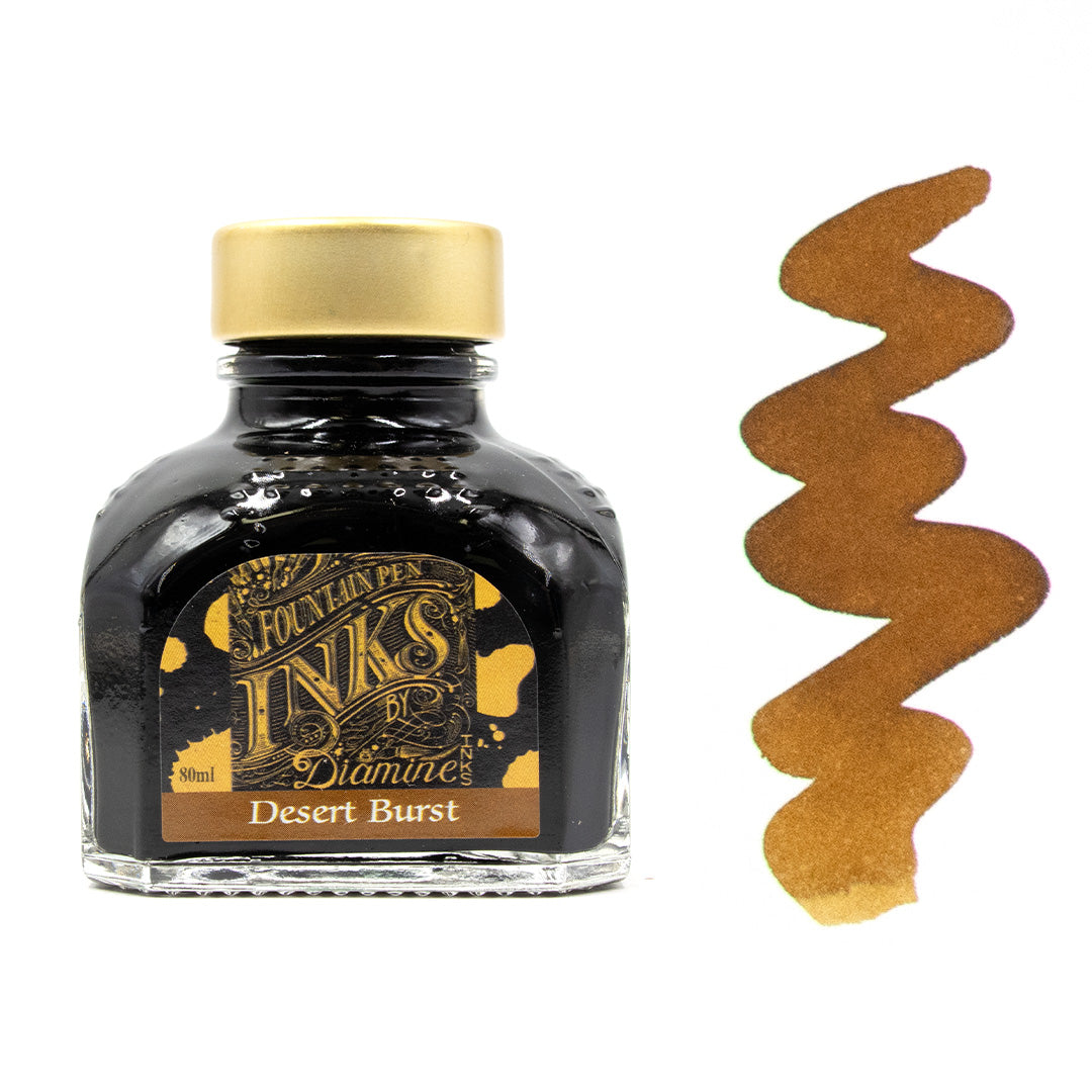 Diamine Gibson Les Paul Guitar Ink Bottle - 80ml Fountain Pen Ink for Writing, Drawing & Calligraphy - Perfect for Artists, Musicians & Stationery Lovers