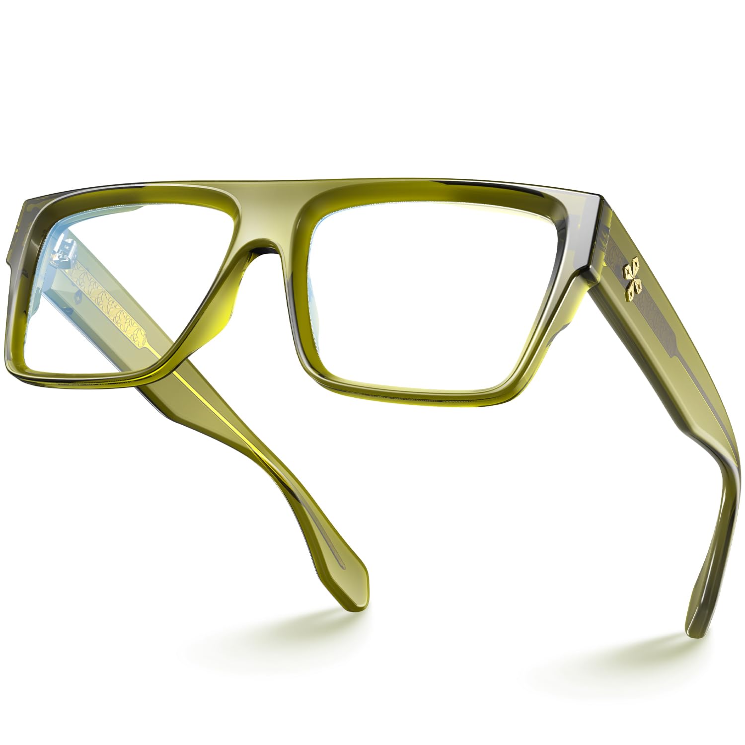 Blue Light Blocking Glasses - Alba Square Anti Eye Strain Computer Glasses for Screen Time & Gaming - Reduce Digital Eye Fatigue for Work & Online Classes