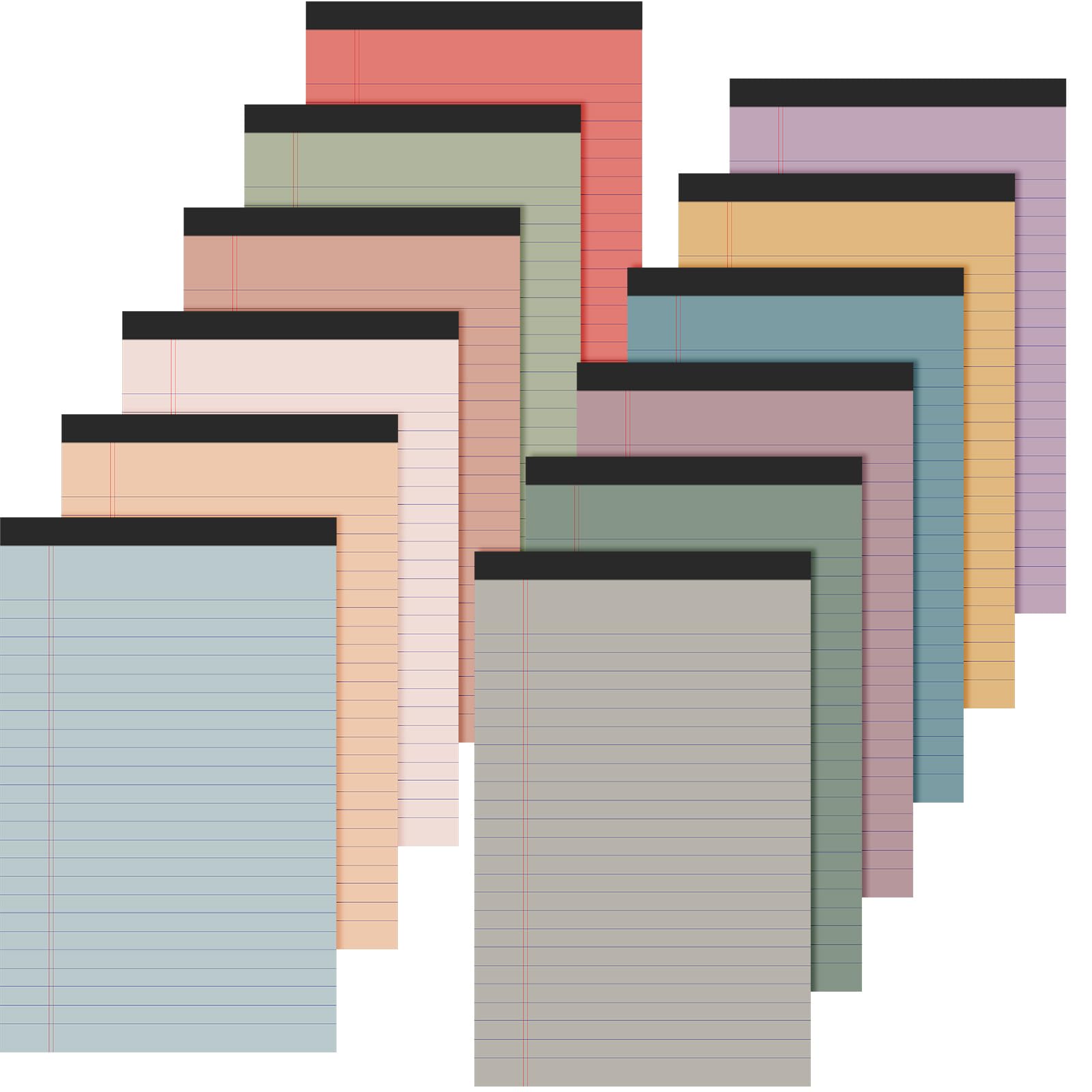 Colorful Mini Legal Pads - 12 Pack 5