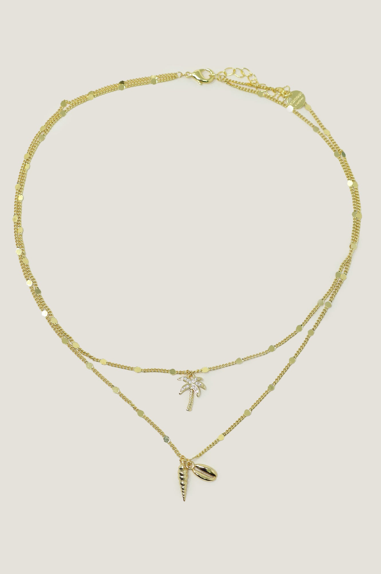 Island Charm Necklace - 18K Gold Pendant for Women | Hawaiian Style Beach Jewelry Gift for Her | Perfect for Vacations, Weddings & Summer Outfits