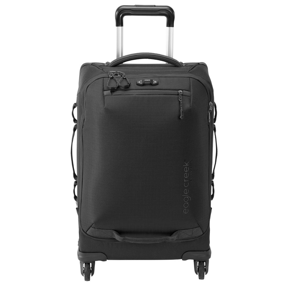 Eagle Creek Expanse 4 Wheel 56cm Carry On Spinner Luggage Black - Lightweight Durable Suitcase for Air Travel & Business Trips