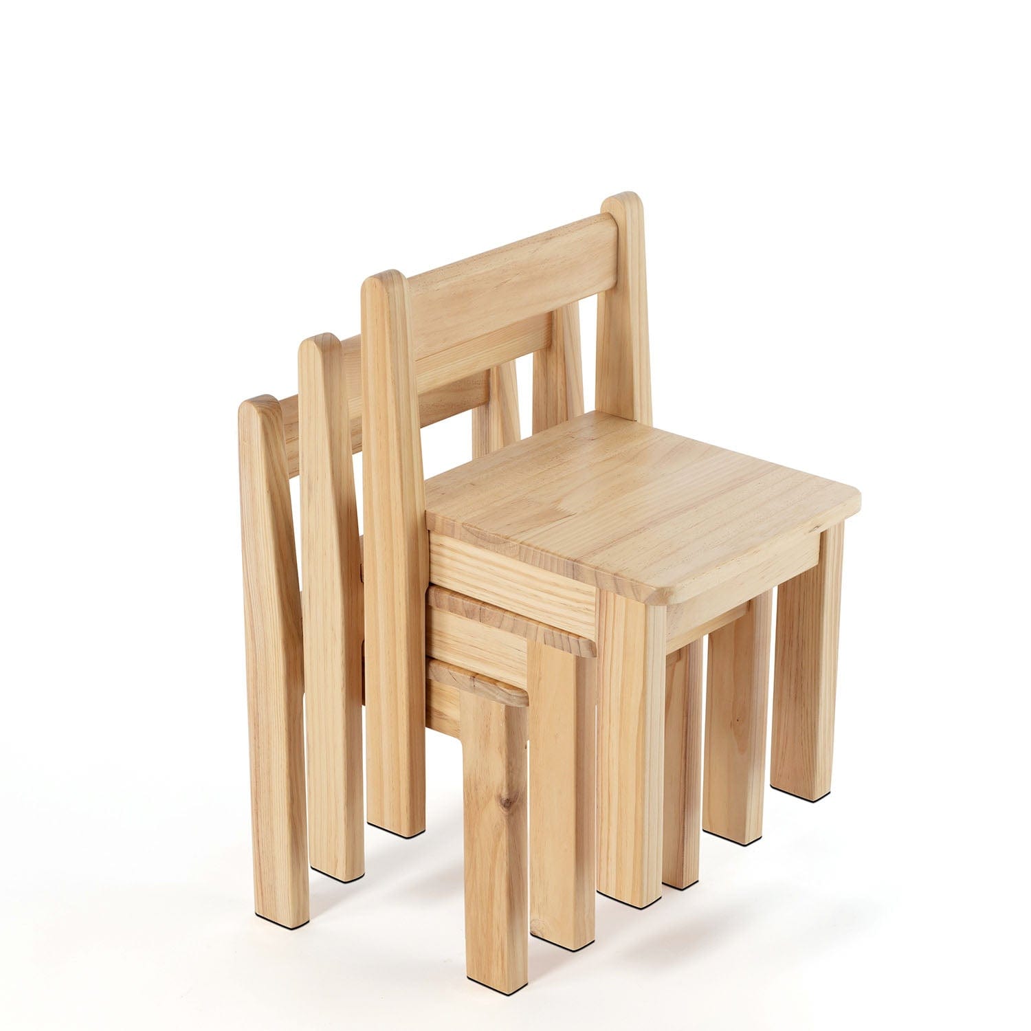 LINA Stackable Study Chair - Ergonomic Pinewood Office Chair for Home & Office Use - Perfect for Study, Work, or Conference Rooms