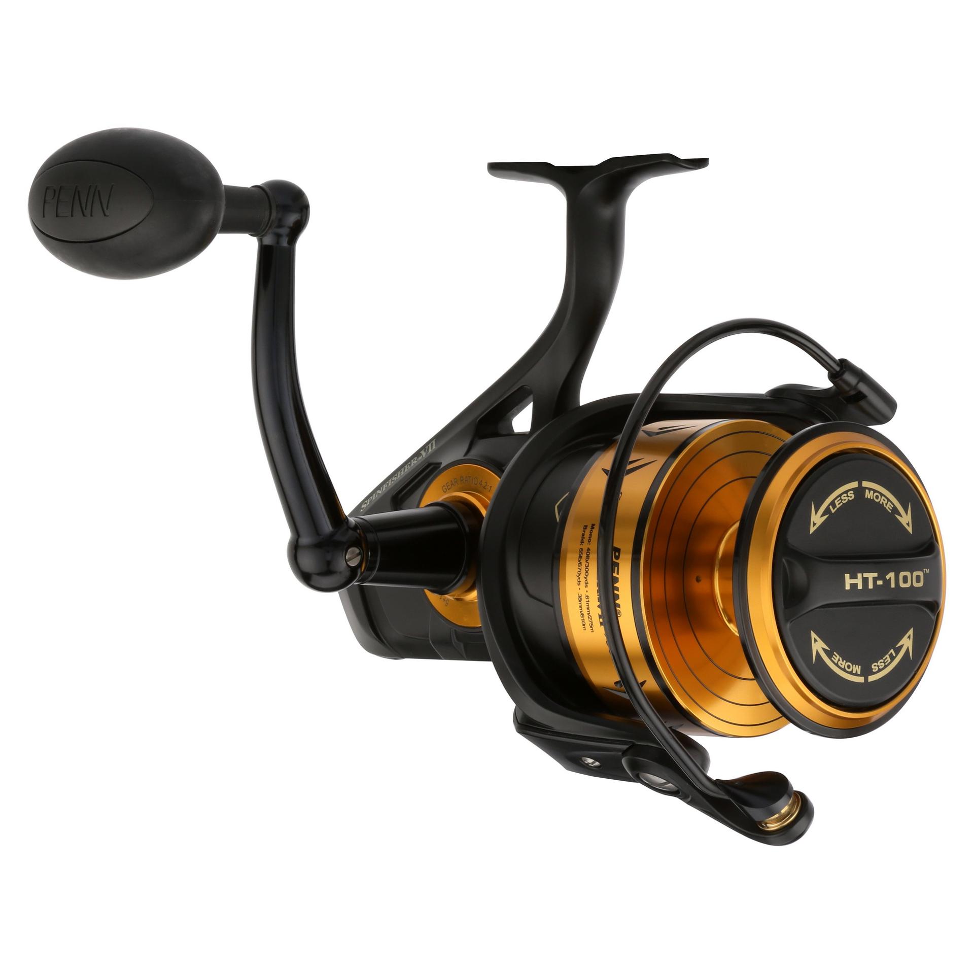 Penn Spinfisher VII Spinning Fishing Reel - Saltwater & Freshwater, 7+1 Shielded Bearings, Waterproof - Perfect for Surf, Pier, and Offshore Fishing