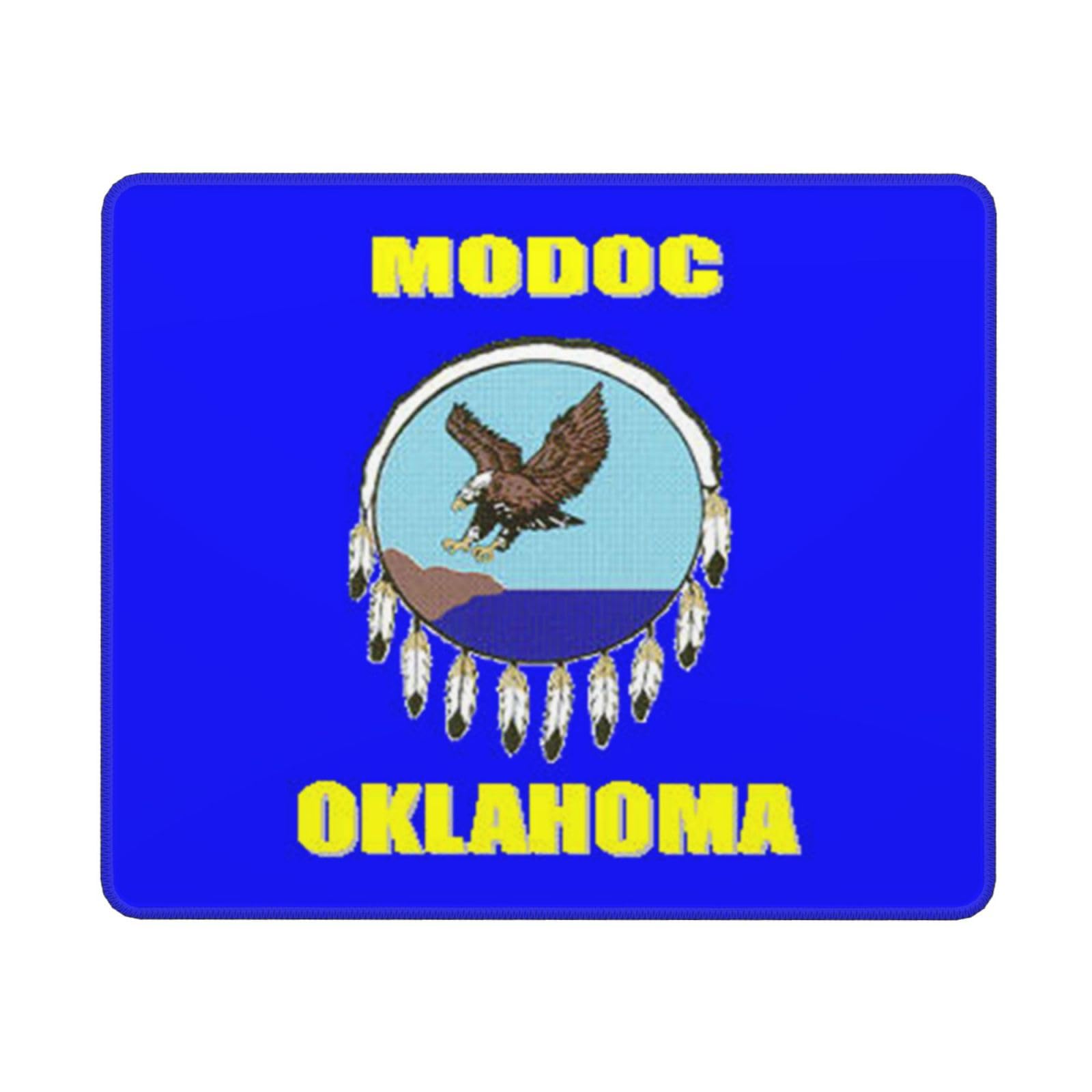 SIYTUAU Modoc Oklahoma Flag Mouse Pad - 10x12 Inch Waterproof Non-Slip Rubber Gaming Mousepad for Laptop & Office Use | Perfect for Work, Gaming & Home Office Setup