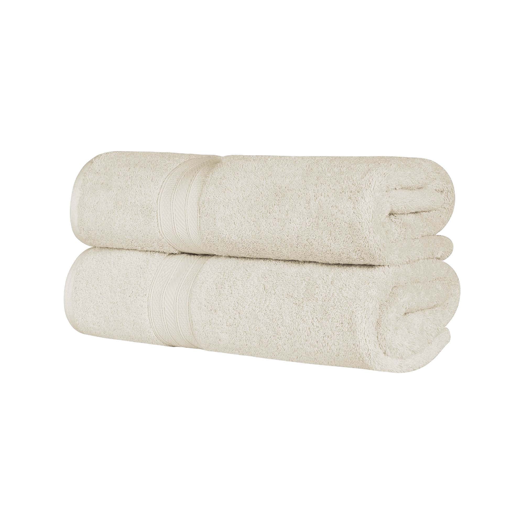 Premium Atlas Cotton Absorbent Heavyweight 2-Piece Bath Sheet Set - Ultra Soft & Quick-Drying for Luxury Spa Experience at Home