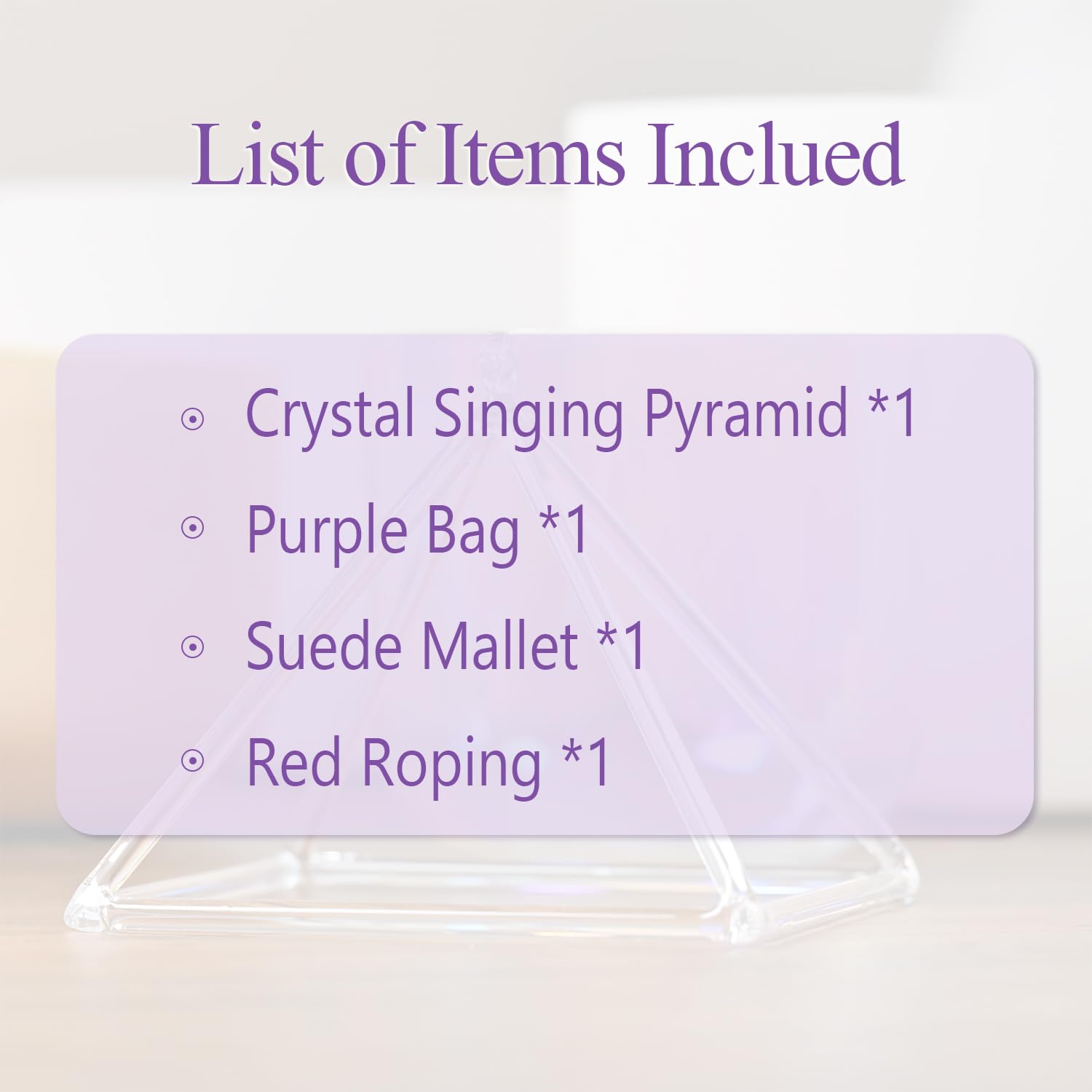 12 Inch Quartz Crystal Singing Pyramid - Healing Sound Instrument with Carry Case | Powerful Energy Tool for Meditation, Yoga & Spiritual Healing