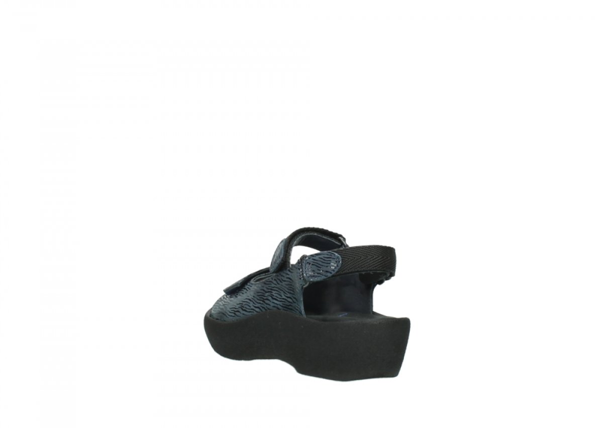 Wolky Women's Comfortable Flat Sandals - Denim Blue | Size 10.5-11 | Perfect for Summer, Beach & Casual Outings