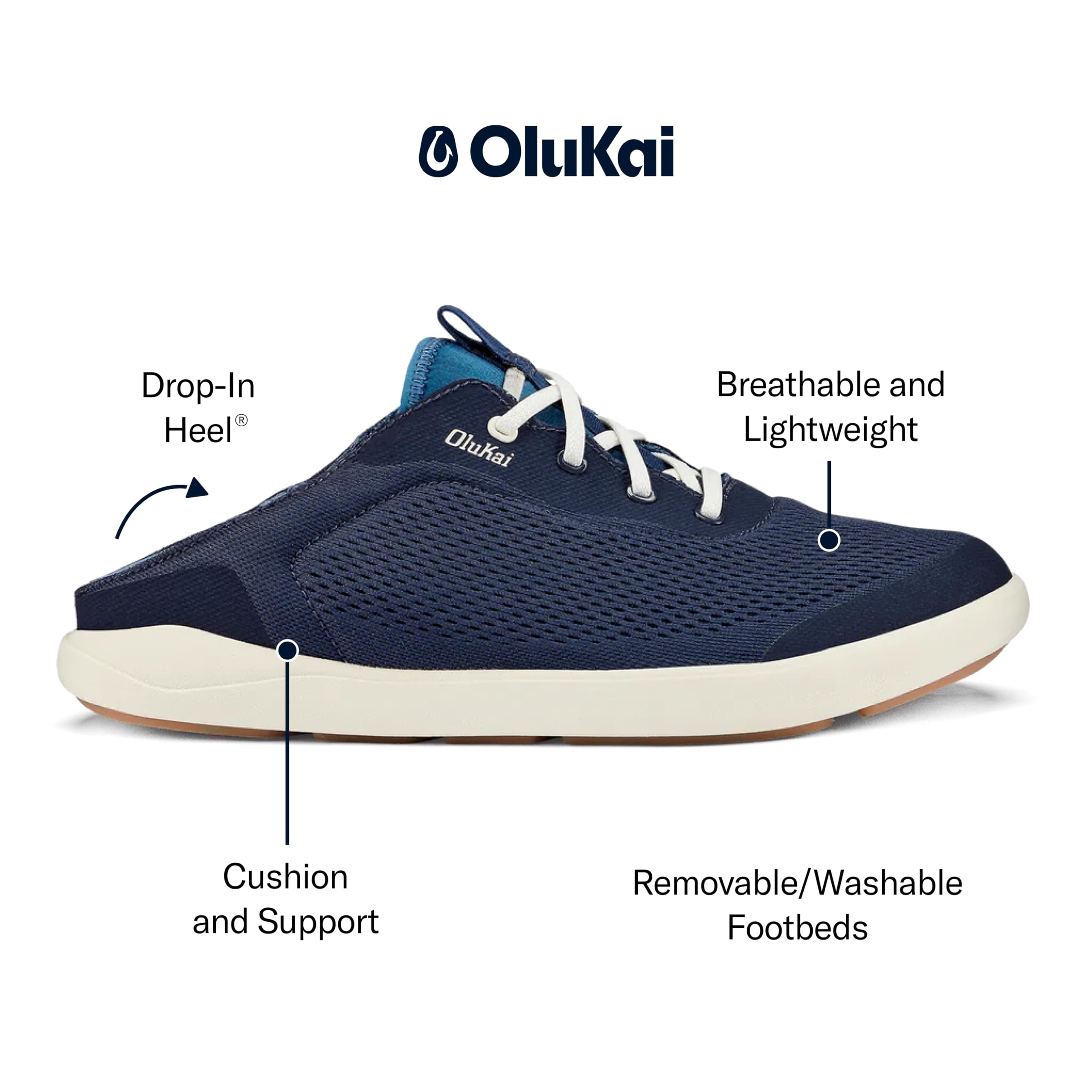 OLUKAI Men's Moku Pae Boat Shoes - Comfortable & Durable Leather Deck Shoes for Men | Casual Water-Friendly Footwear for Boating, Sailing & Beach Activities