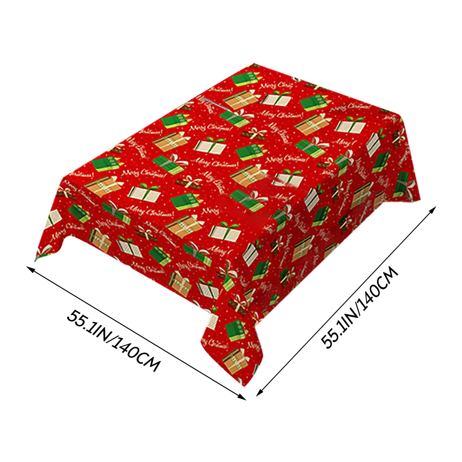 Dark Green Plastic Tablecloth - Waterproof & Decorative Table Cover for Kitchen, Dining & Bar - Perfect for Parties, BBQs & Holiday Gatherings (Red, One Size)
