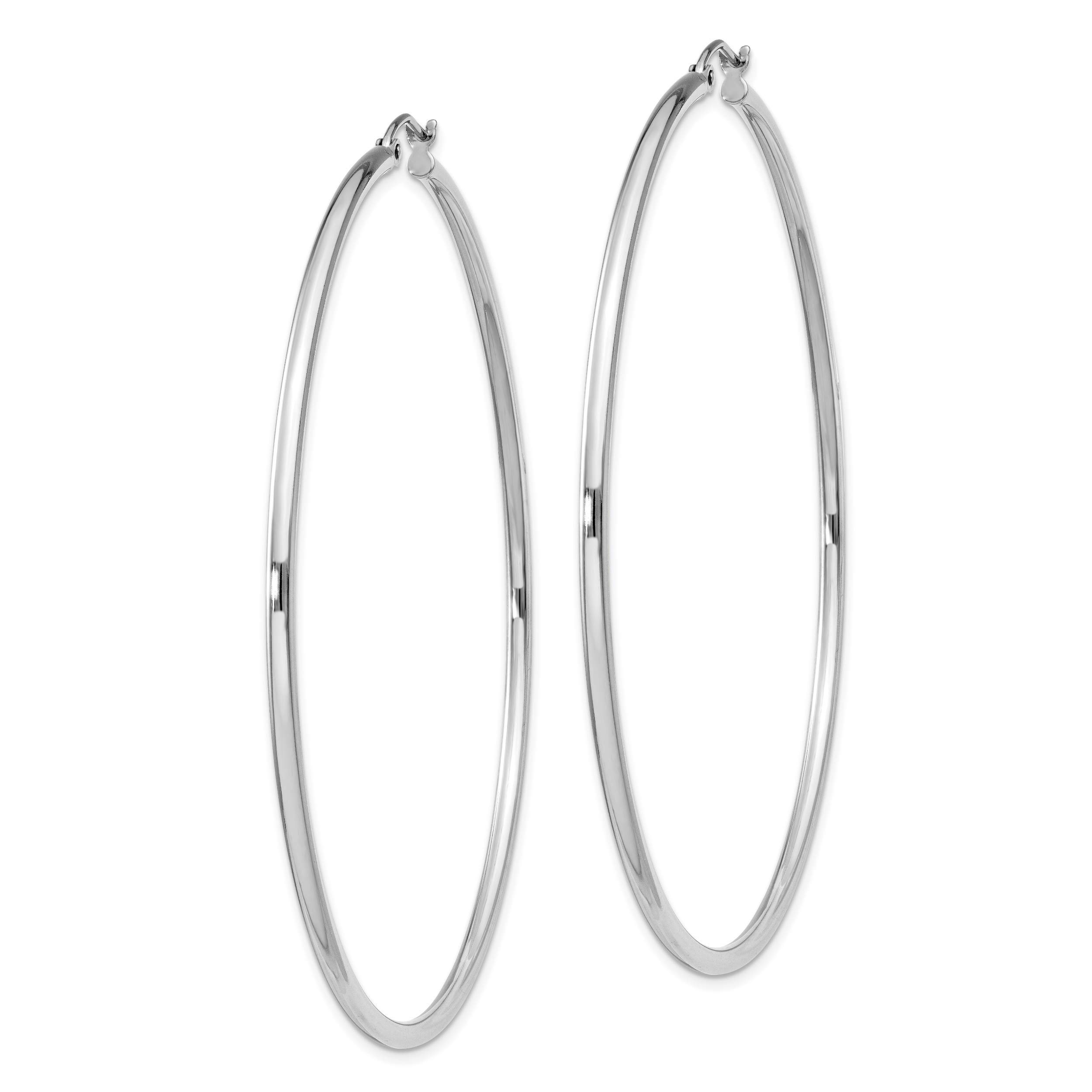 Sterling Silver 2MM Hoop Earrings for Women - Minimalist Thin Small Hoops - Hypoallergenic Everyday Stud Earrings - Perfect for Work, Date Night & Gifting
