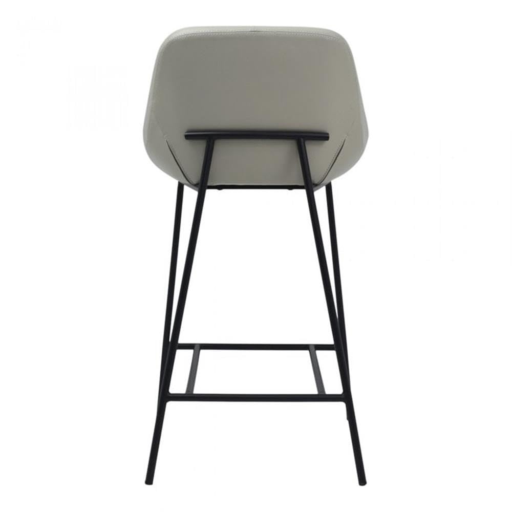 Moe's Home Collection Shelby Counter Stool - Modern Kitchen Bar Stools with Back Support, Adjustable Height for Breakfast Nook, Kitchen Island & Home Bar Decor