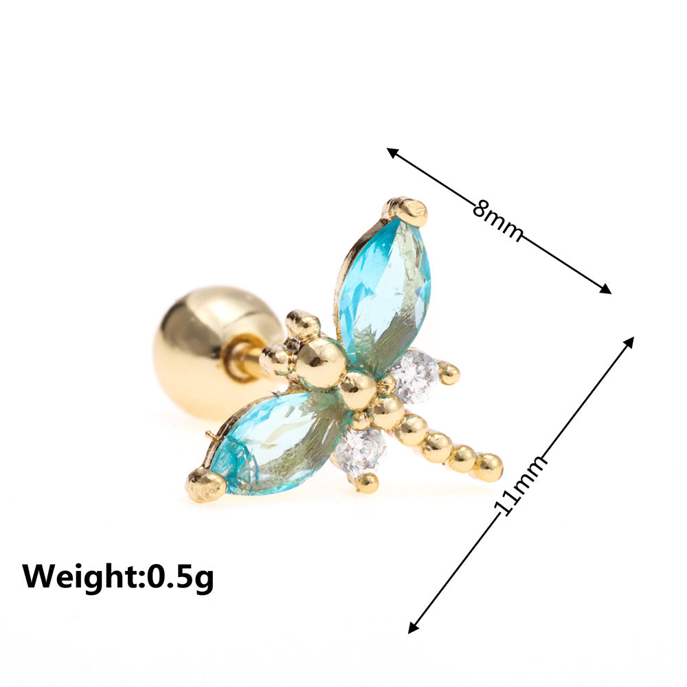 20G Cartilage Tiny Stud Earrings - Flat Back Helix Earrings for Women | EGD0281 | Perfect for Daily Wear, Piercing Jewelry Gift
