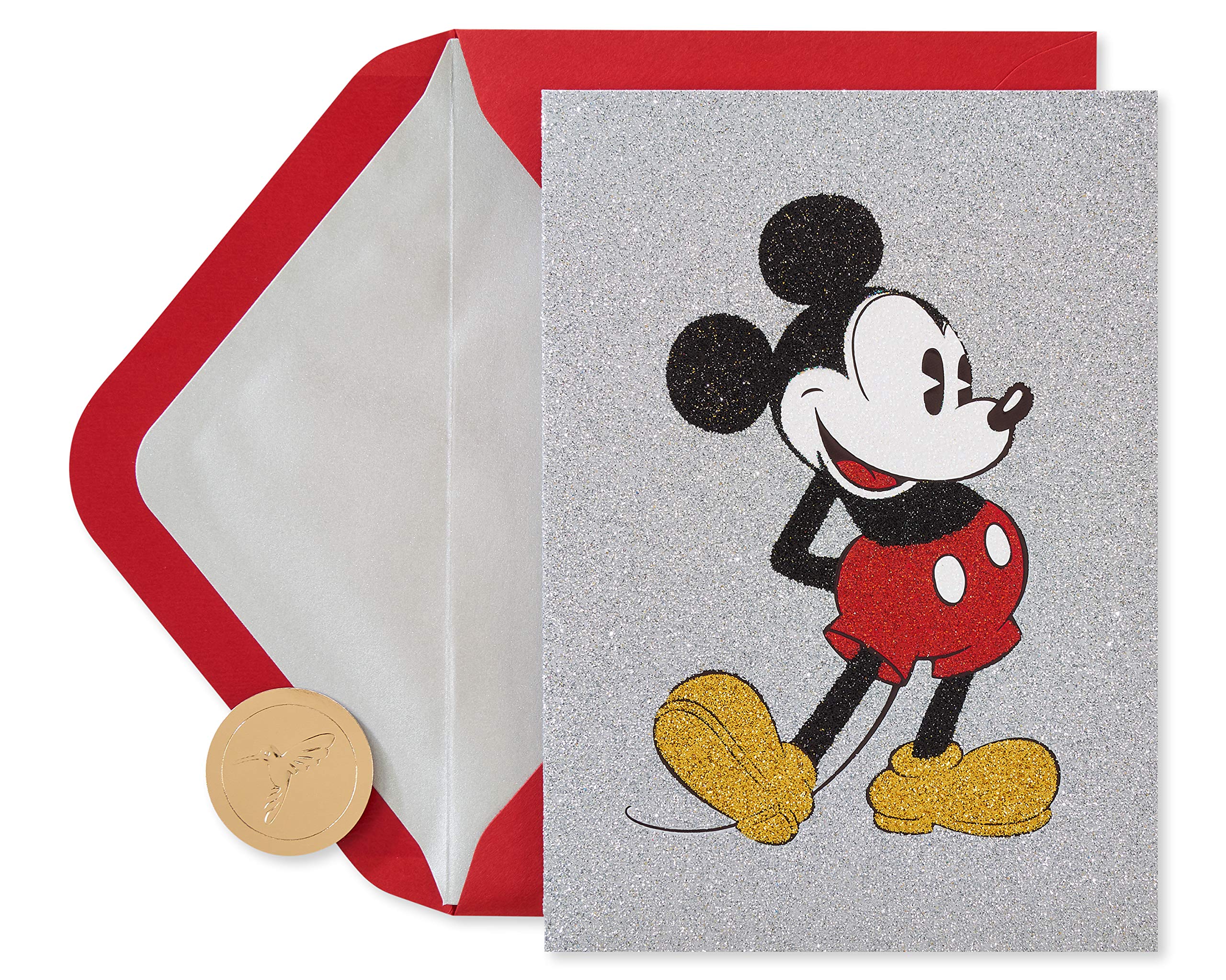 Disney Mickey Mouse Blank Greeting Cards by Papyrus - Perfect for Birthdays, Holidays & Special Occasions