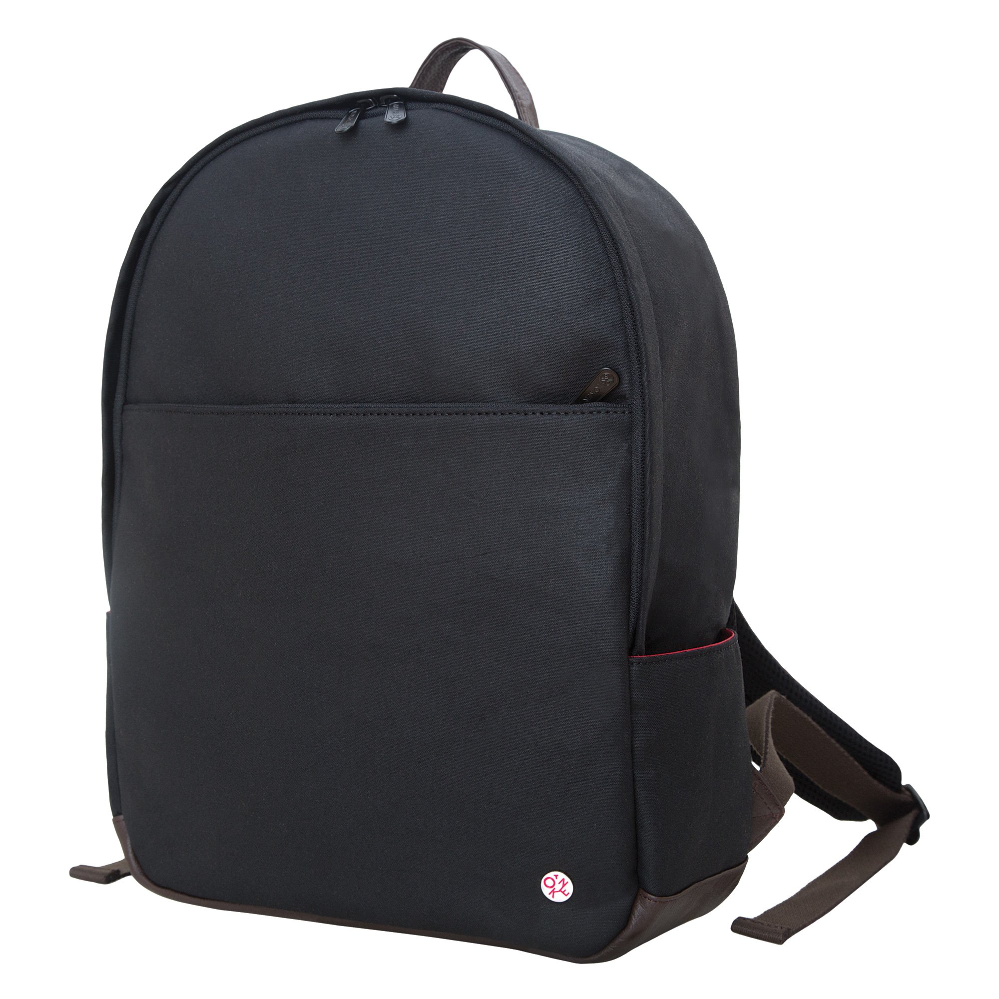 Premium Waxed Canvas Backpack for College & Travel - Durable Water-Resistant Black Backpack - Ideal for School, Hiking & Daily Commute