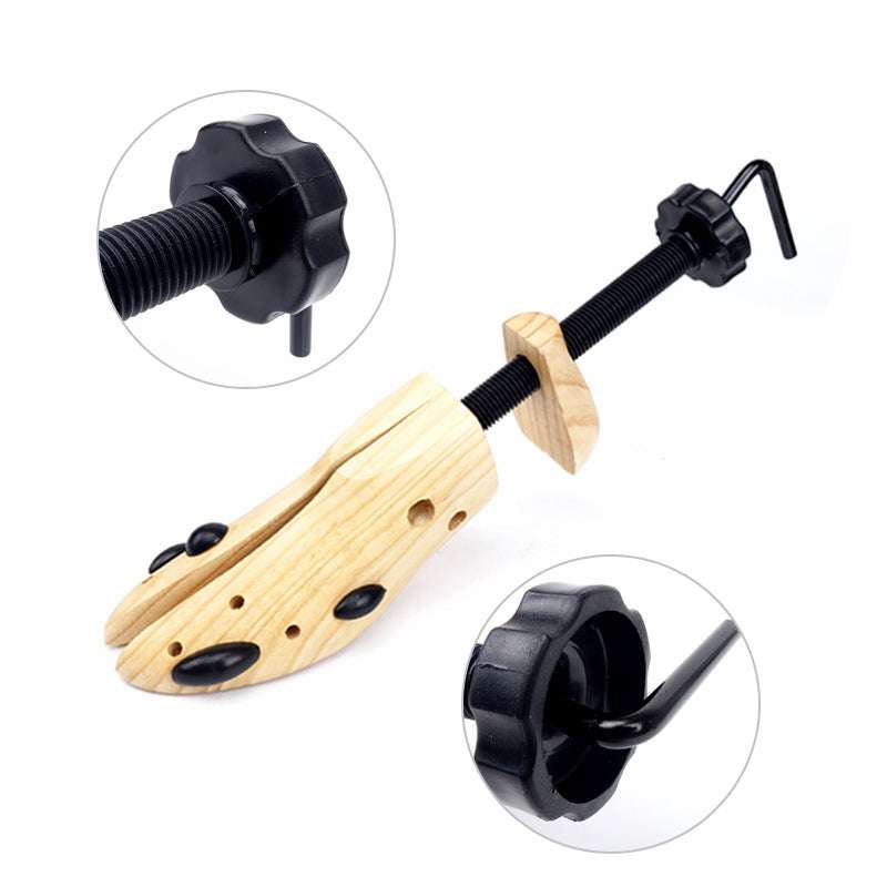 1 PCS Adjustable Wooden Shoe Stretcher for Men & Women - Large Size (EUR 42-46) | Comfortable Shoe Expander for Boots, Sneakers & Dress Shoes | Perfect for Tight Shoes, Bunions & Foot Pain Relief
