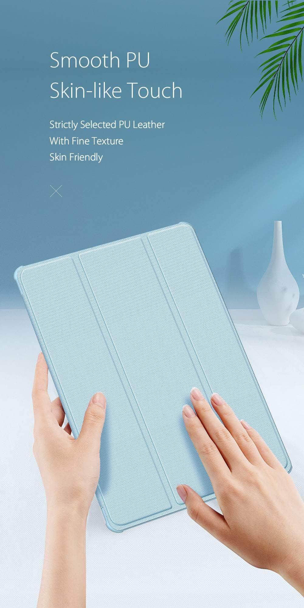 DUX DUCIS Premium Leather Case for Samsung Galaxy Tab S8 Plus X800 with Smart Sleep/Wake & Pencil Holder - Perfect for Work, Study & Travel