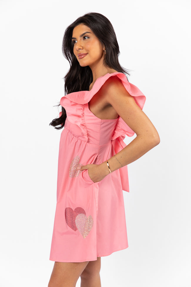 Heart and Soul Pink Babydoll Dress - Women's Lace Nightgown & Sleepwear for Valentine's Day, Bridal Shower, Honeymoon & Romantic Nights