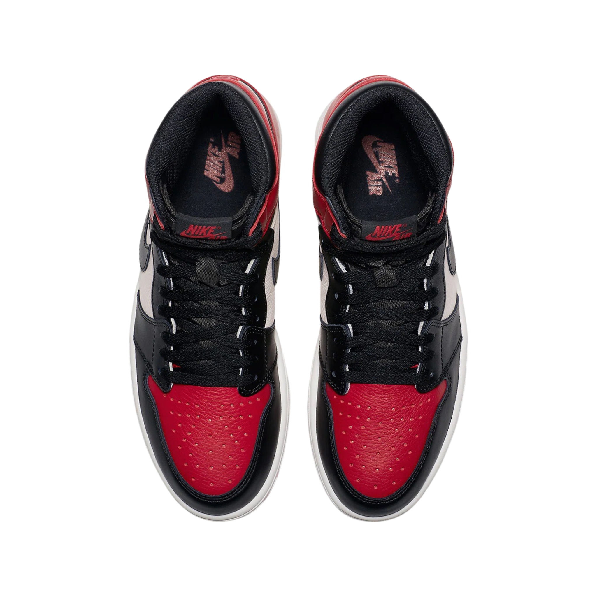 Air Jordan 1 Retro High OG Bred Toe - Gym Red, Black & Summit White Basketball Shoes for Men - Perfect for Streetwear & Court Performance
