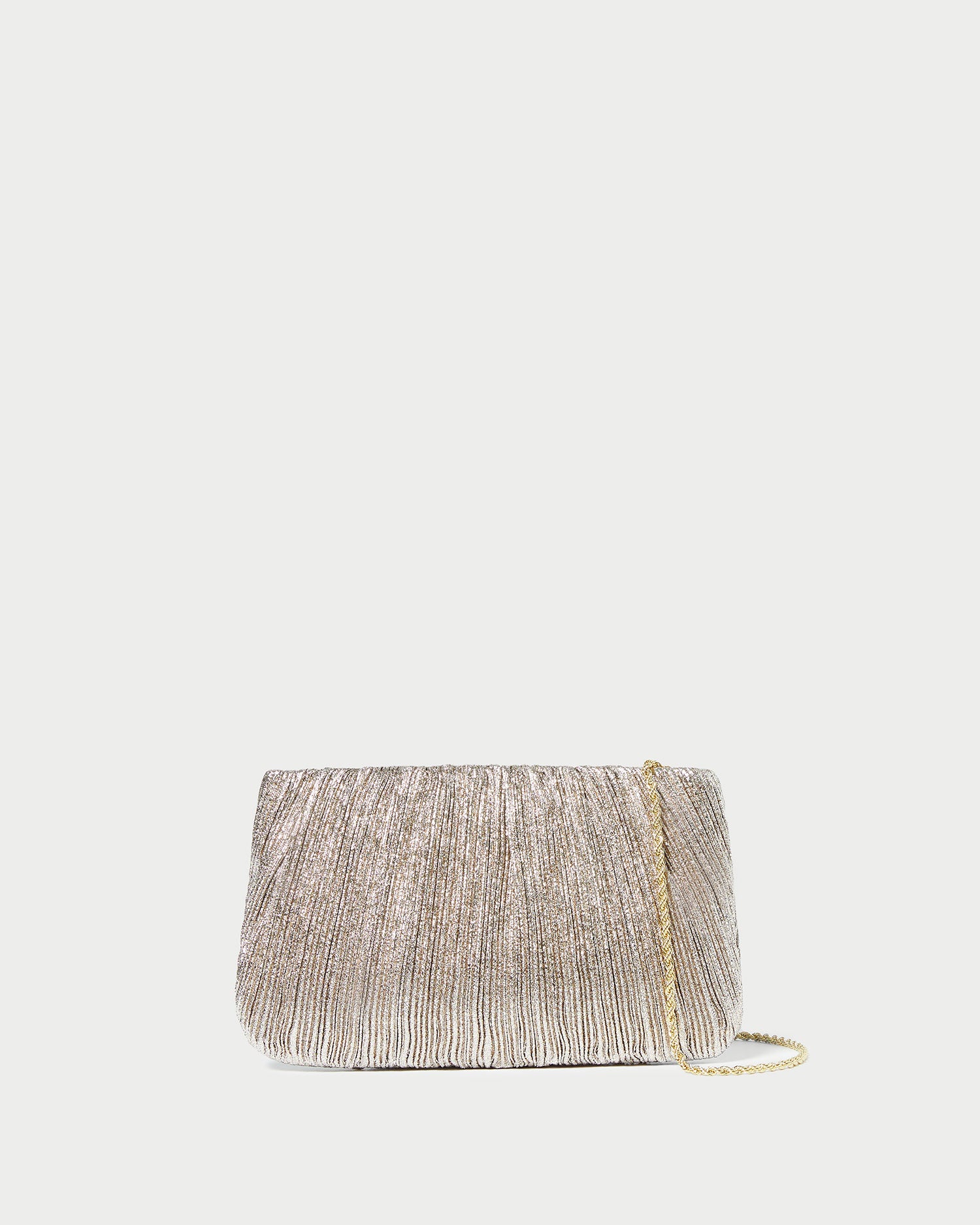 Brit Champagne Flat Pleated Clutch Bag for Women - Elegant Evening Party Wedding Clutch Purse - Perfect for Date Night, Prom & Special Occasions