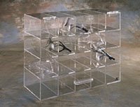 20 Pack AK-AK-235 Safety Glass Holder - Secure Eyewear Storage for Workbenches, Labs & Workshops - Durable Protective Gear Organizer for Safety Glasses, Goggles & Face Shields