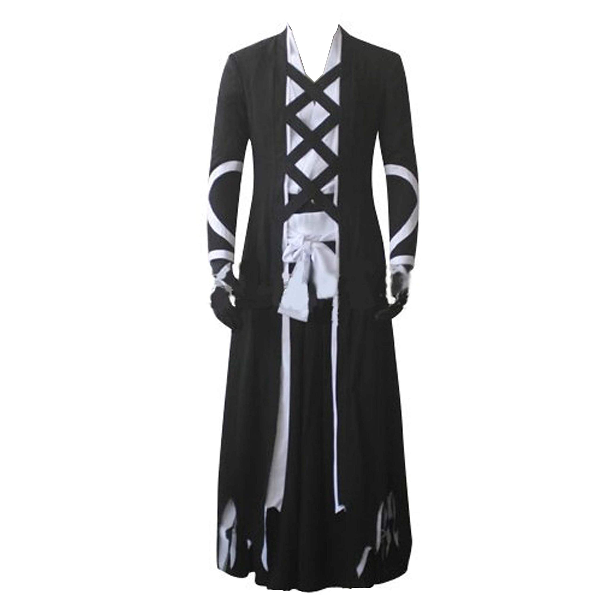 **Anime Bleach Kurosaki Ichigo Cosplay Costume Outfit - Full Set Uniform for Halloween, Conventions & Cosplay Events**
