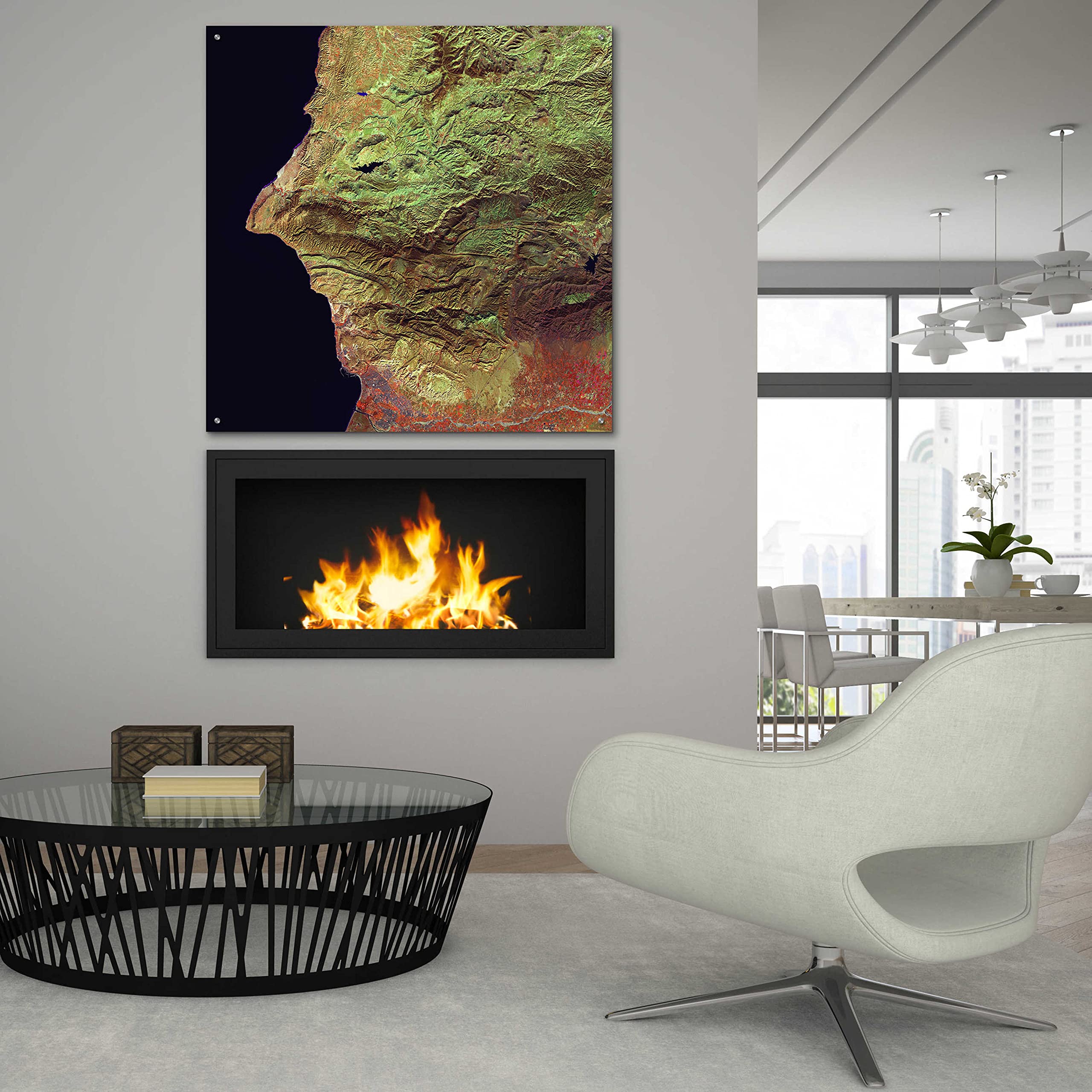 Epic Art 'Earth as Art: Earth Selfie' - 36x36 Inch Acrylic Glass Wall Decor | Modern Home & Office Wall Art | Perfect for Living Room, Bedroom or Office Decoration