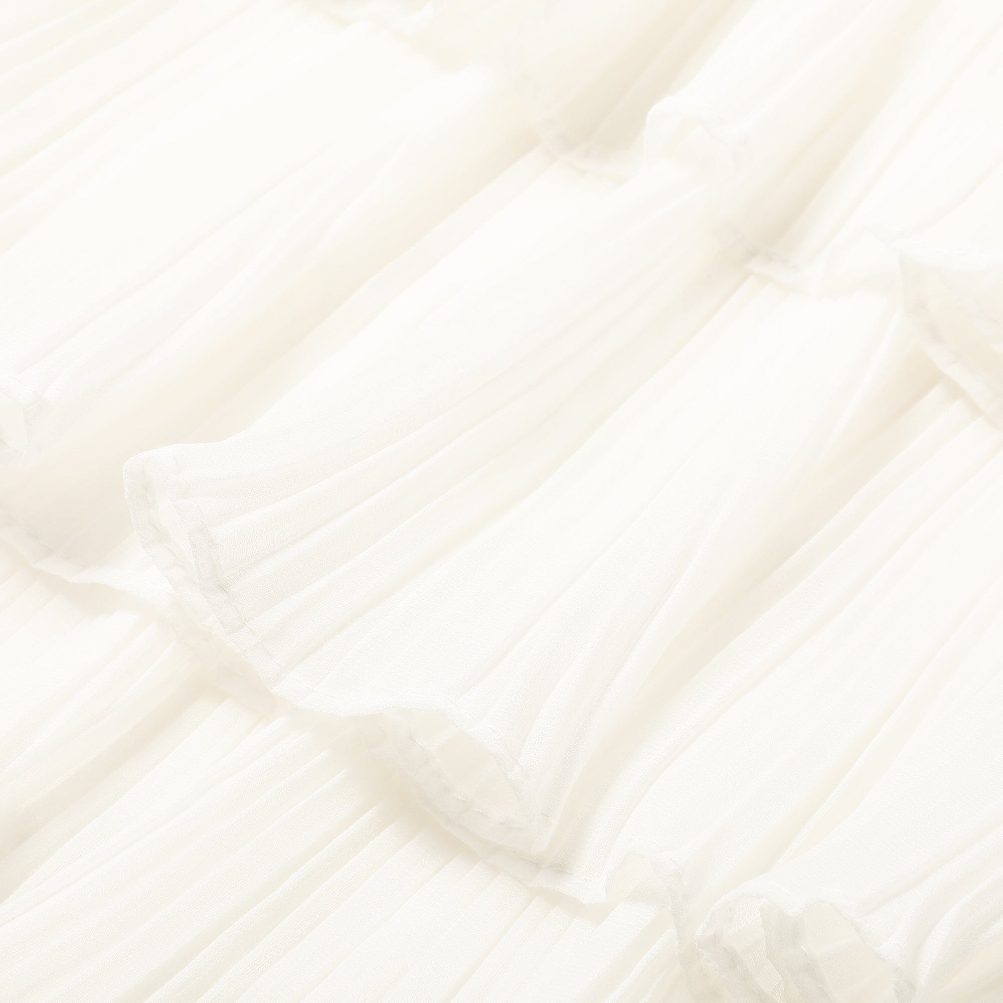Elegant Frill Pleated Cushion Cover 18x18 Inches White - Perfect for Sofa, Bed, and Home Decor