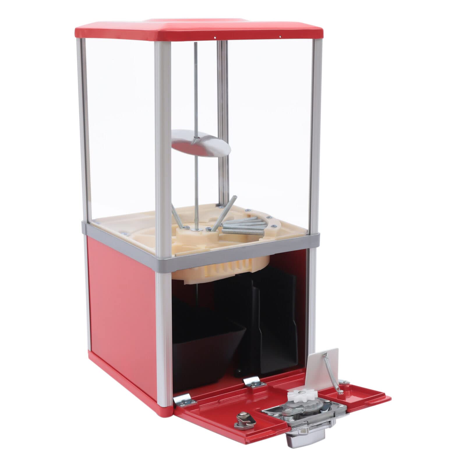 DNYSYSJ Mini Vending Machine for Candy, Gumballs & Small Toys - Commercial Coin Operated Prize Dispenser with Big Capsule (Fits 1.1