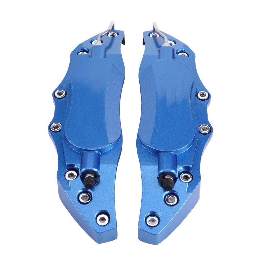 Qiilu 2-Piece Universal Rear Brake Caliper Covers - Durable Protector for 16-17 Inch Wheel Hubs | Perfect for Car Enthusiasts & DIY Auto Upgrades