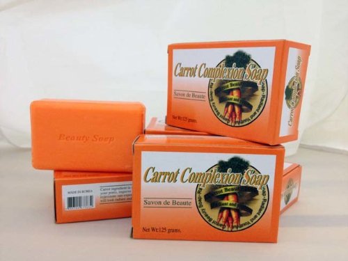 72 Pack Carrot Complexion Soap for Acne & Glowing Skin - Natural Face Cleanser for Men & Women - Perfect for Daily Skincare Routine & Spa Treatments