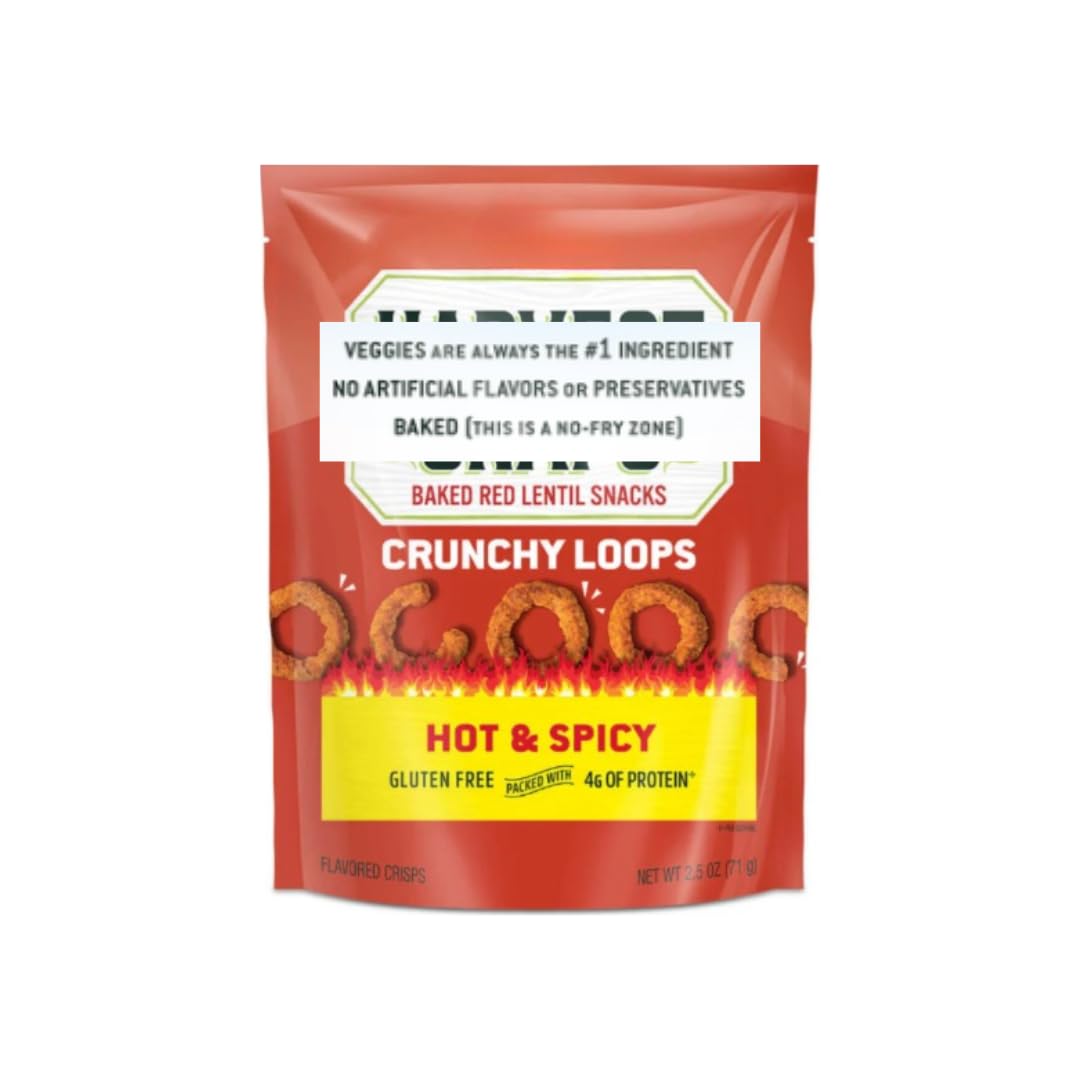 Crunchy Variety Pack Veggie Chips - 8 Delicious Flavors (White Cheddar, Wasabi Ranch, Tomato Basil, Mango Chili Lime, Black Pepper, Kick'n BBQ, Hot & Spicy, Caesar) | Healthy Gluten-Free Snacks for Parties, Office, School Lunch & Movie Nights