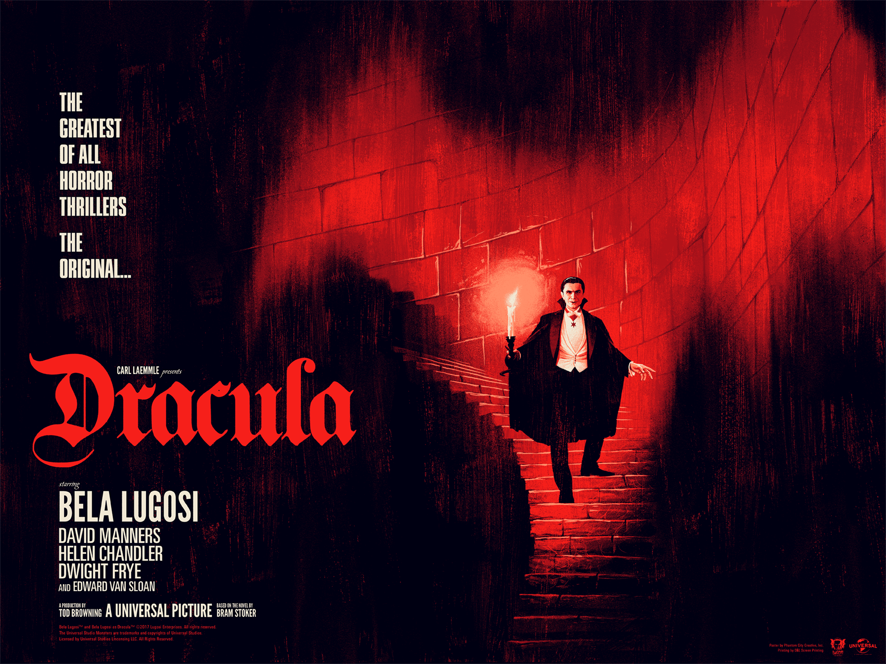 Dracula Movie Poster - Gothic Horror Film Art Print for Home Theater & Halloween Decor