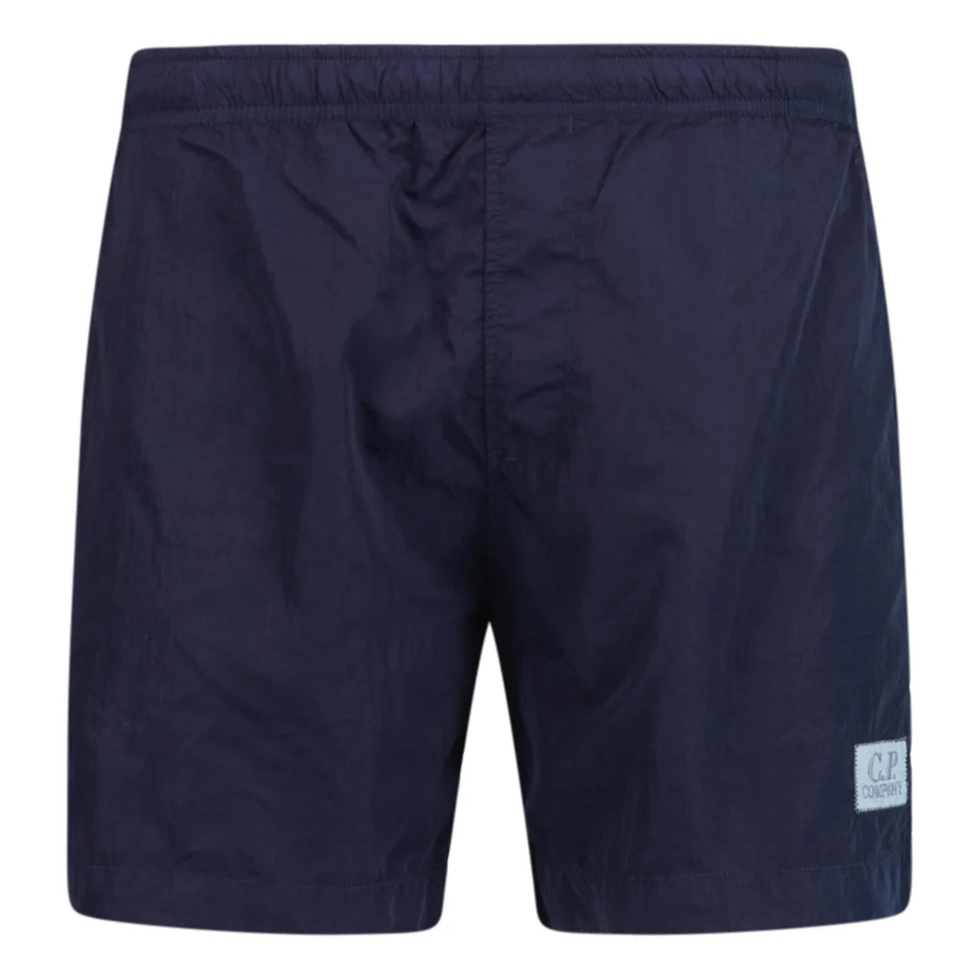 CP Company Men's Chrome Patch Logo Swim Shorts - Quick-Dry, Comfortable Swim Trunks for Beach, Pool & Summer Activities
