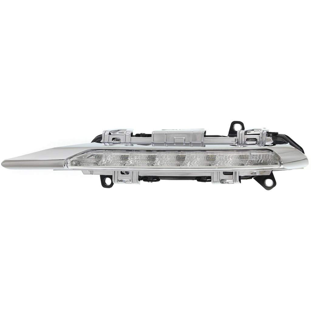 Mercedes-Benz S Class 2007-2011 & Hybrid 2010-2011 & R-Class 2011 Daytime Running Lights Assembly - Left Driver Side (Part# MB2562101, 221 820 17 56) | OEM Replacement | Perfect for Night Driving & Enhanced Visibility