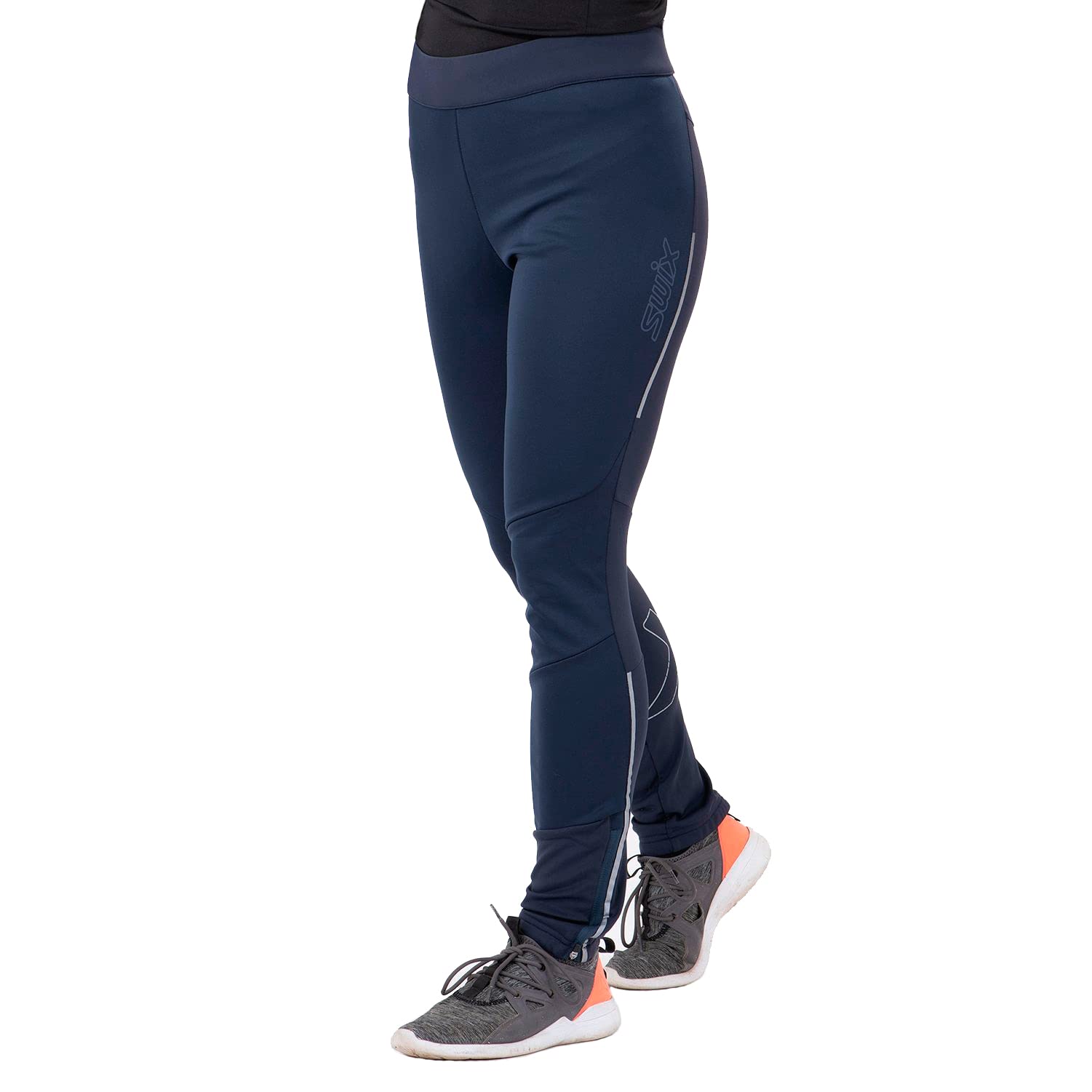 SWIX Women's Delda Light Softshell Nordic Ski Pants - High-Intensity Winter Running Tights for Cross-Country Skiing & Cold Weather Training