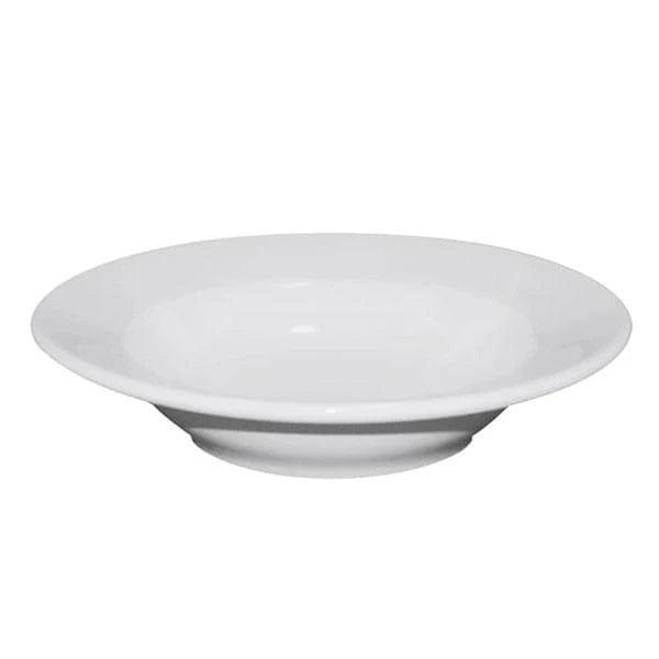 Premium White Rimmed Soup Bowl Set - 4-Piece Porcelain Dinnerware for Soup, Cereal & Pasta - Perfect for Family Meals, Restaurants & Gifting