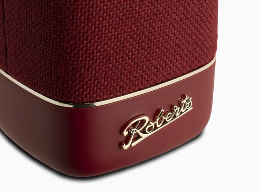 Roberts Beacon 330 Portable Bluetooth Speaker with Custom EQ & Stereo Pairing - Wireless Speaker for Home, Outdoor, Party (Berry Red) | Perfect for Travel, Beach, Camping & Indoor Entertainment