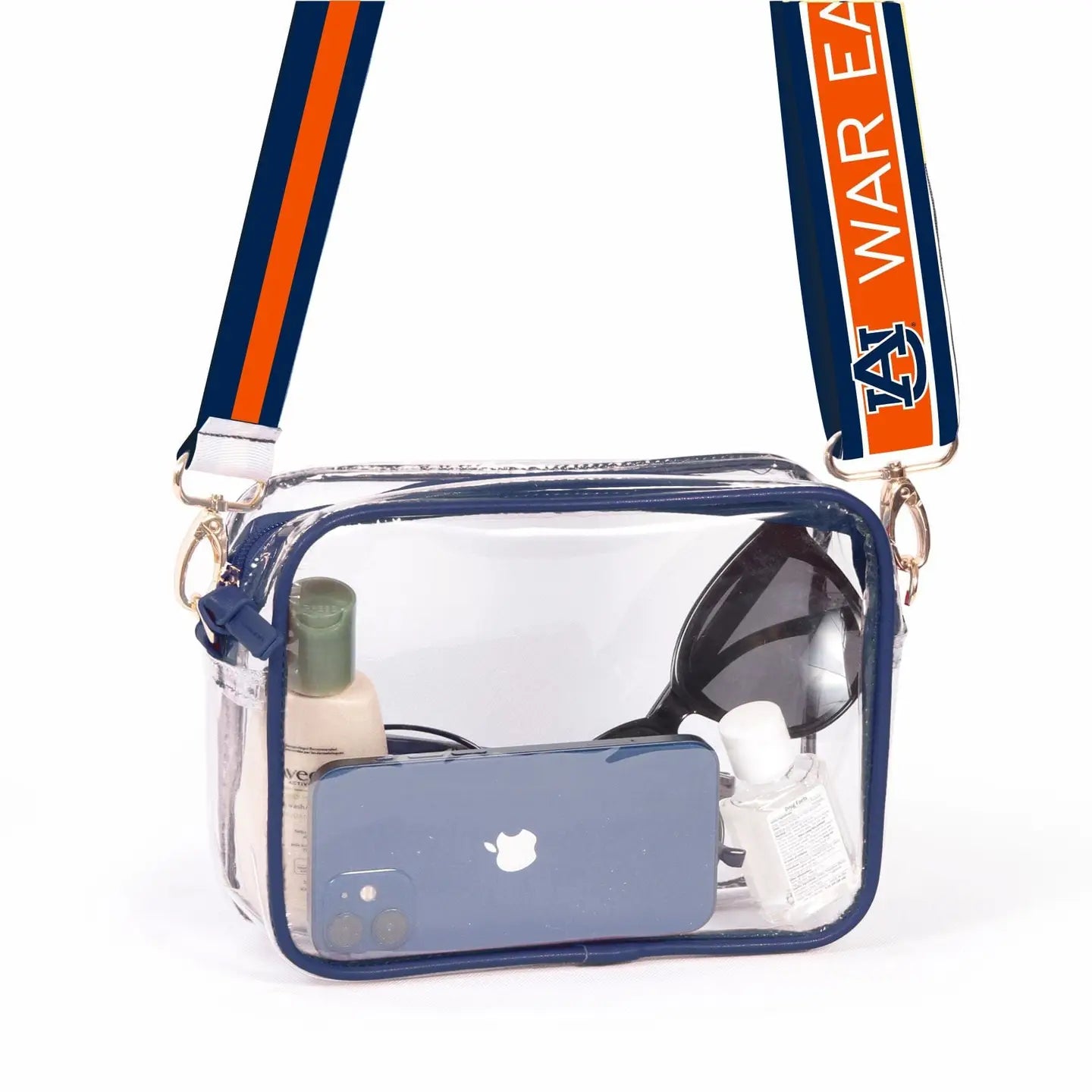 Alabama Auburn Tigers Clear Stadium Approved Purse - NCAA Football Game Day Essentials for Women & Fans - Perfect for Concerts, Travel & Events