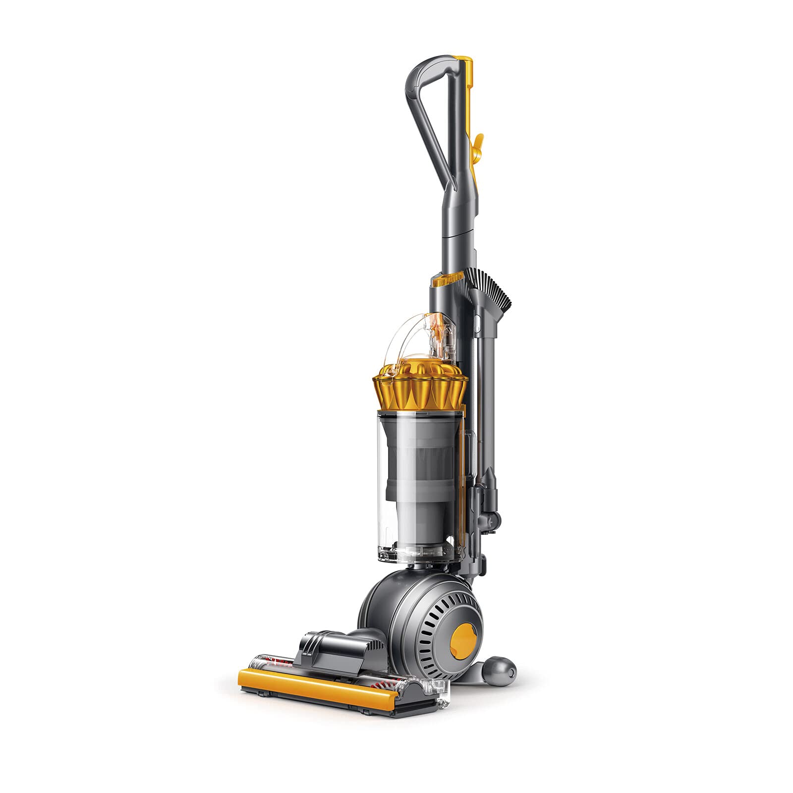 Dyson Ball Multi Floor 2 Upright Vacuum Cleaner with HEPA Filter | Self-Adjusting Cleaner Head & Rotating Brushes | Height Adjustment & Hygienic Bin | Certified Renewed (Yellow) | Perfect for Pet Hair, Hardwood Floors & Deep Carpet Cleaning