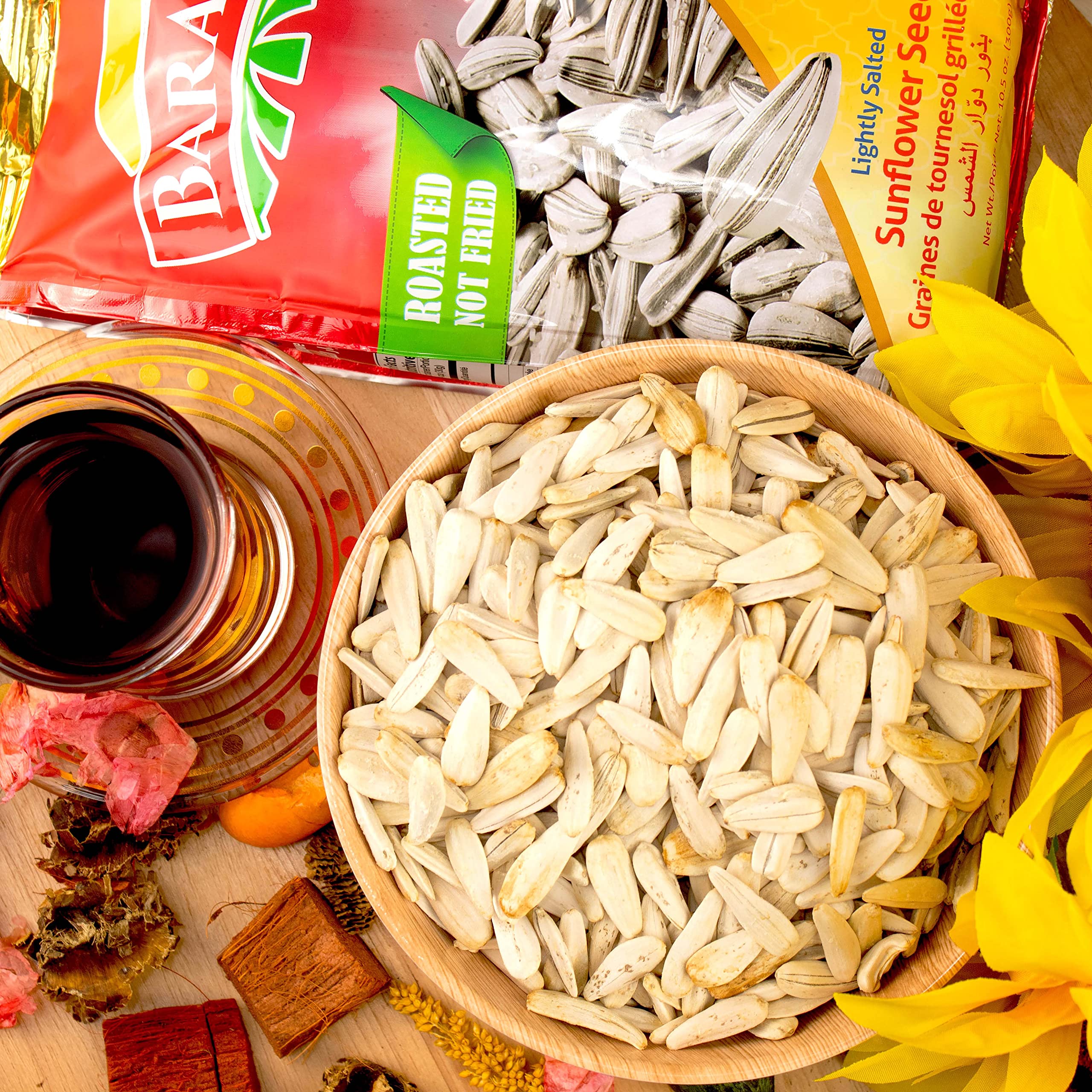 Baraka Lightly Salted Jumbo Sunflower Seeds in Shell - Keto Friendly, Vegan, Gluten Free Snack Rich in Protein, Fiber & Vitamins | Perfect for Hiking, Road Trips & Healthy On-the-Go Snacking (10.58 Oz)